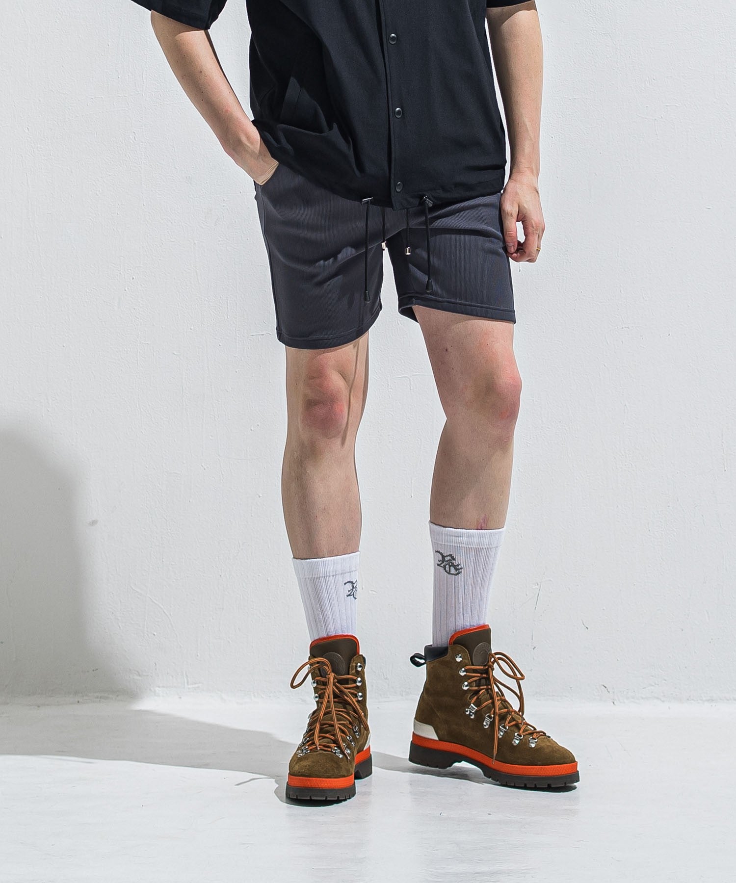 RESOUND CLOTHING リサウンドクロージング AZE SHORTS RC40-HP-006 BLACK