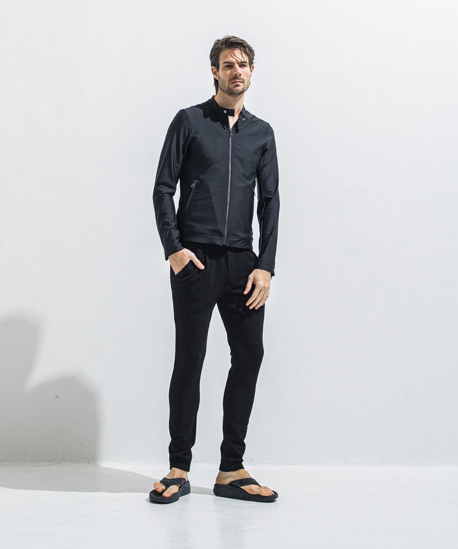 RESOUND CLOTHING リサウンドクロージング CHRIS EASY TUCK PANTS RC40-ST-016T B BLACK