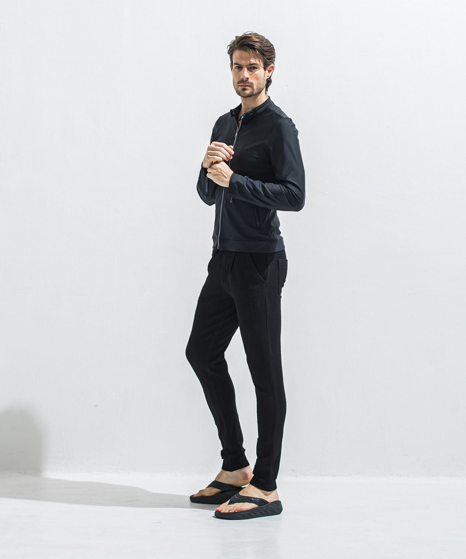 RESOUND CLOTHING リサウンドクロージング CHRIS EASY TUCK PANTS RC40-ST-016T B BLACK