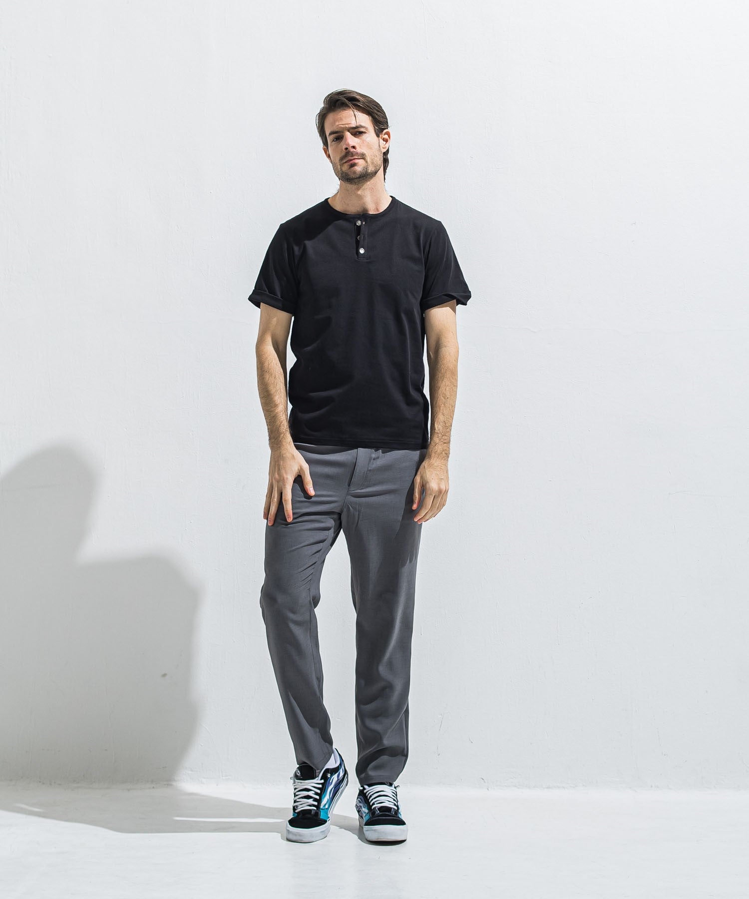 RESOUND CLOTHING リサウンドクロージング PAT WIDE EASY PANTS RC40-ST-036BN TWILLNAVY