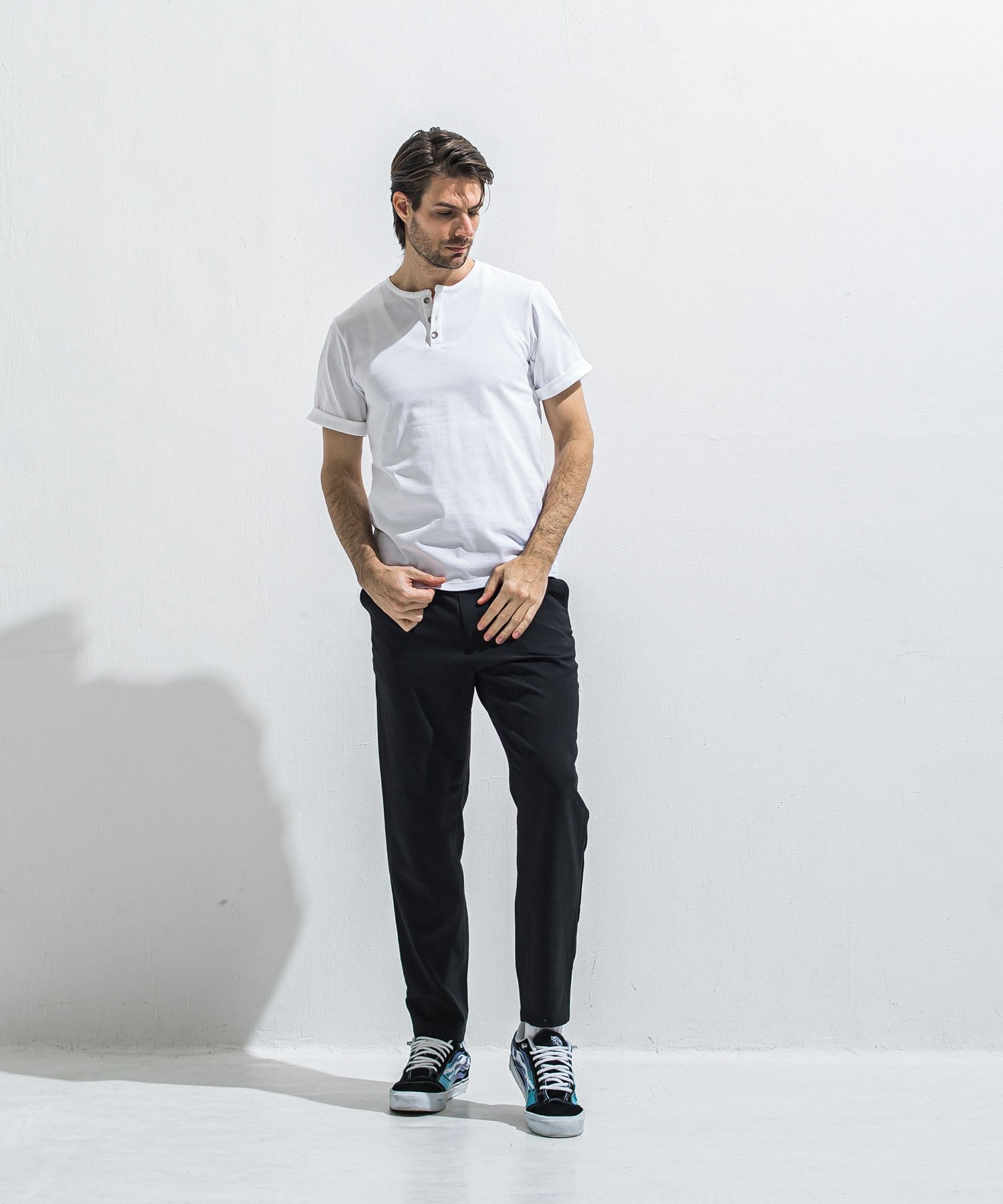 RESOUND CLOTHING リサウンドクロージング PAT WIDE EASY PANTS RC40-ST-036BN TWILLBLACK