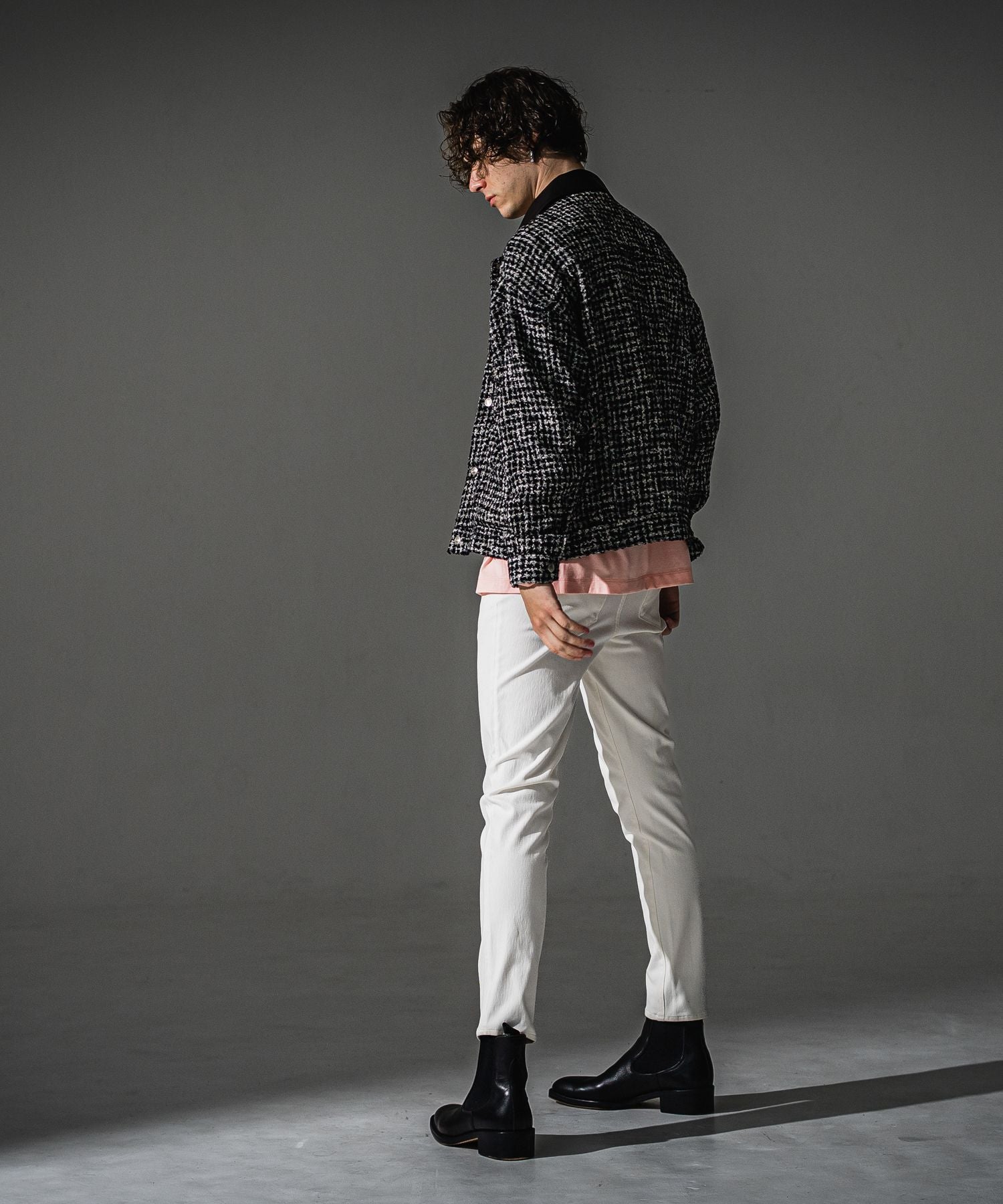 RESOUND CLOTHING リサウンドクロージング MICK DENIM JERSEY BASIC-ST-020 WHITE