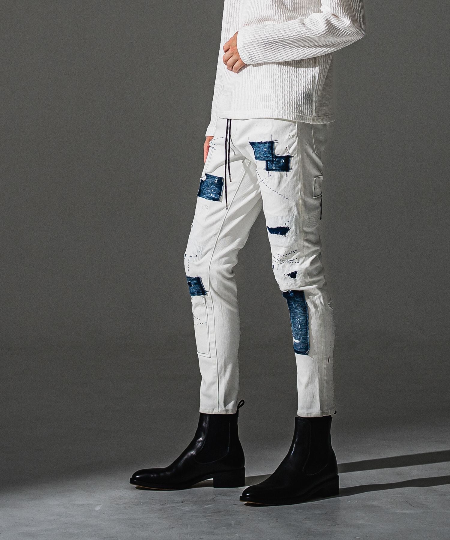 RESOUND CLOTHING リサウンドクロージング MICK DENIM JERSEY BASIC-ST-020-2 WHREMAKE