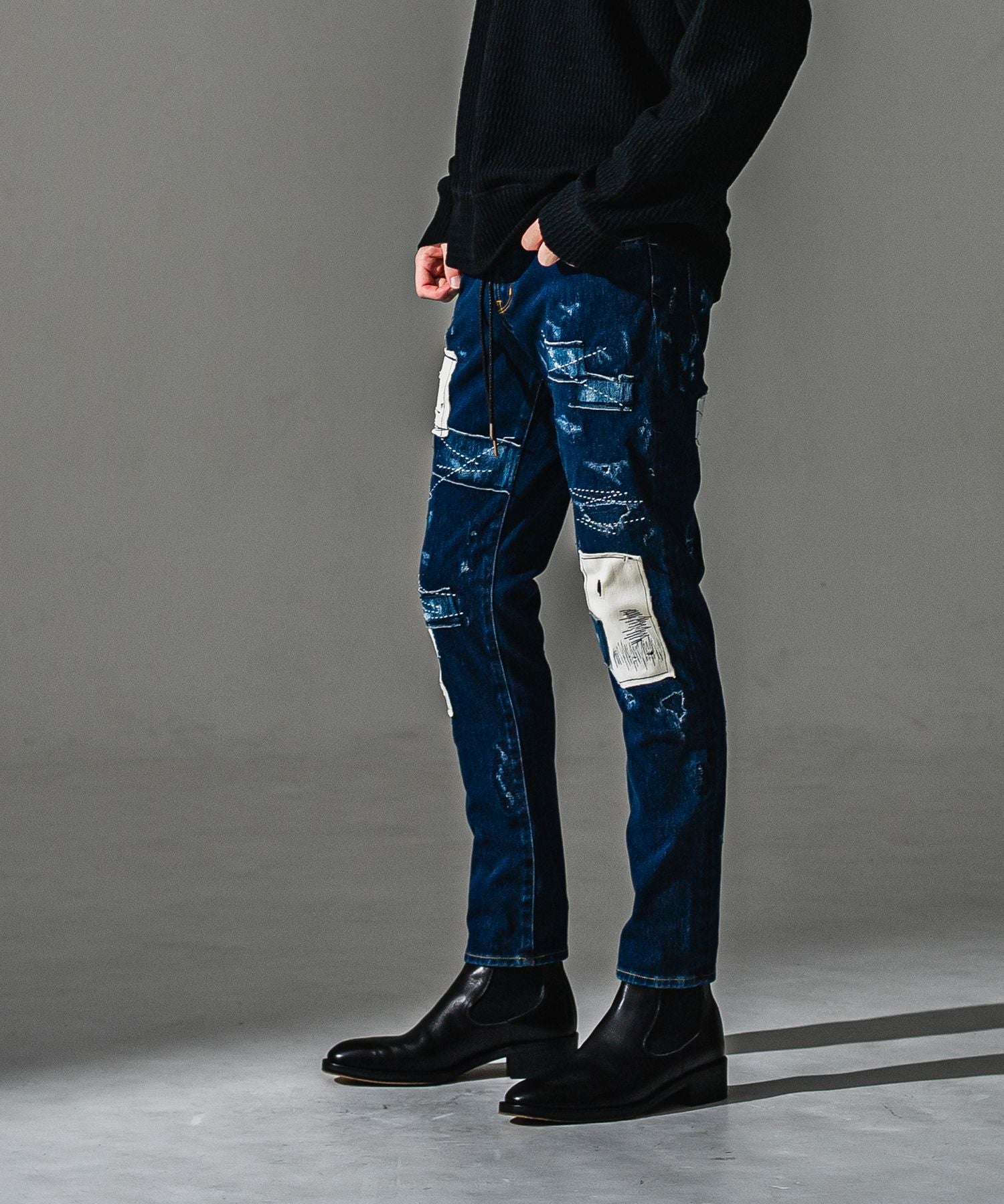RESOUND CLOTHING リサウンドクロージング MICK DENIM JERSEY BASIC-ST-020-2 DINDREMAKE