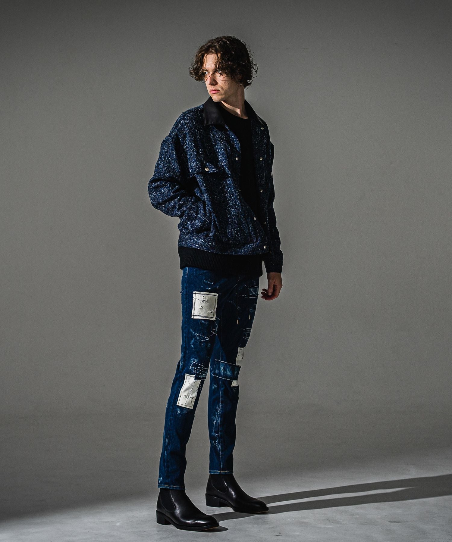 RESOUND CLOTHING リサウンドクロージング MICK DENIM JERSEY BASIC-ST-020-2 DINDREMAKE