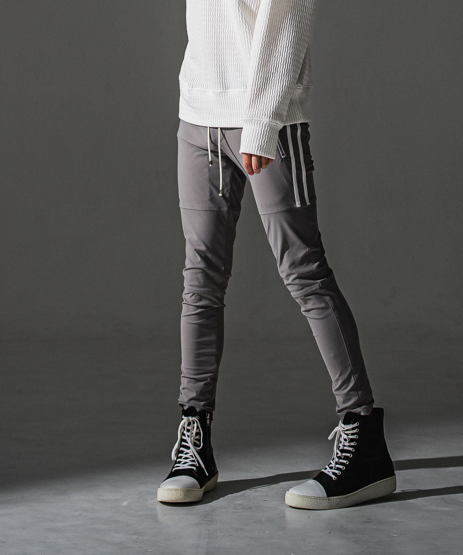 RESOUND CLOTHING リサウンドクロージング Johnson LINE NYLON PT BASIC-ST-009 GREYWH