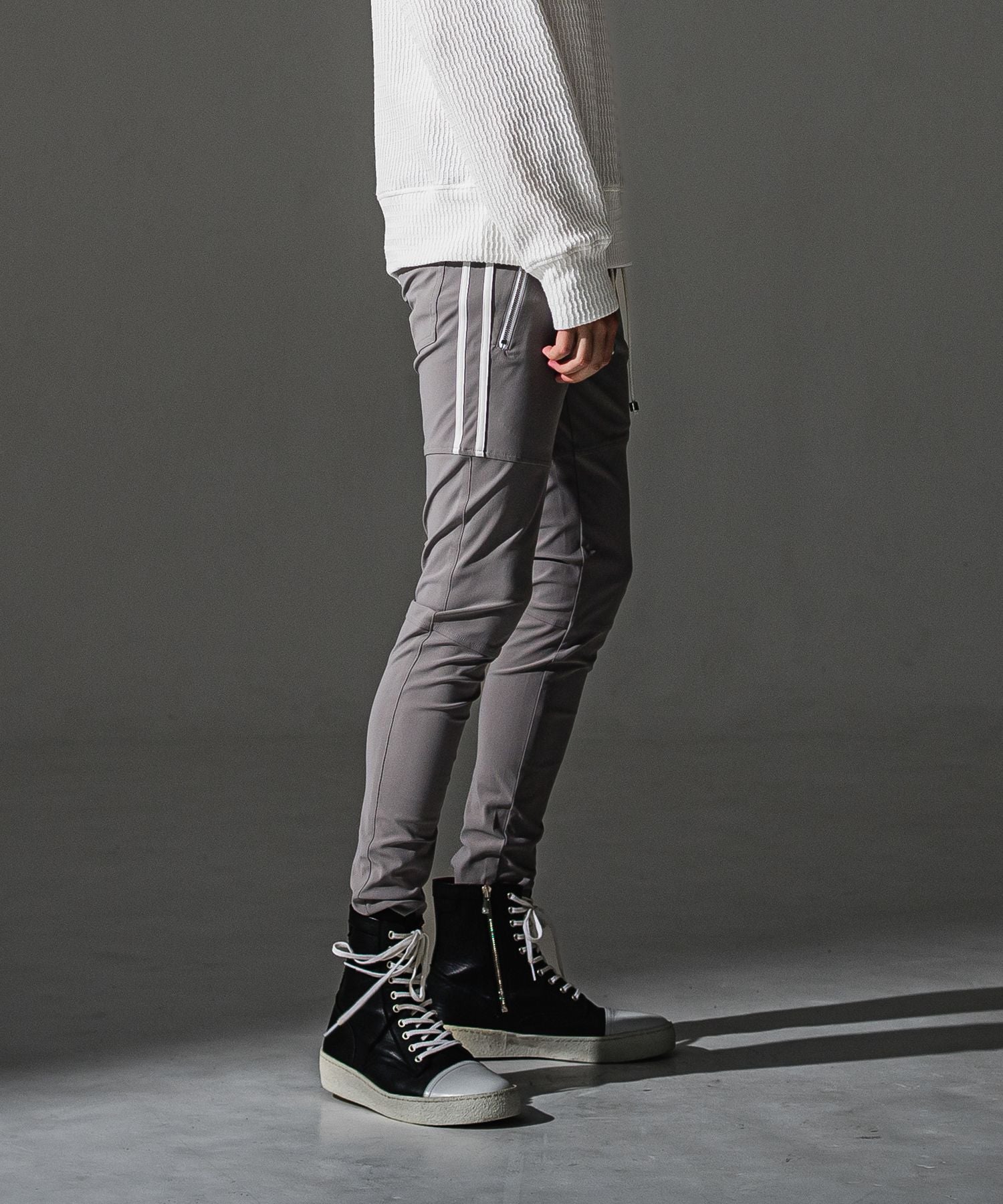 RESOUND CLOTHING リサウンドクロージング Johnson LINE NYLON PT BASIC-ST-009 GREYWH