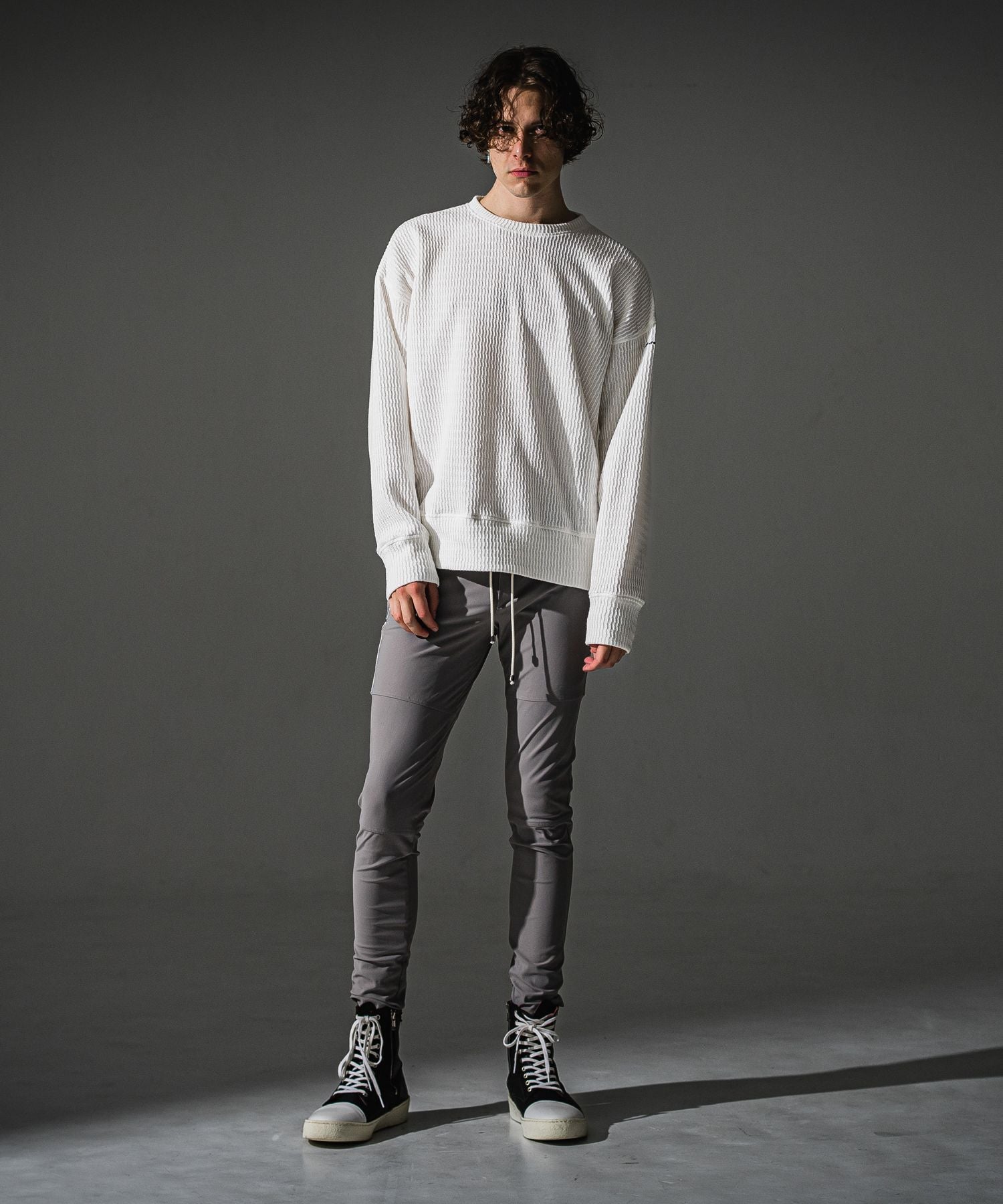 RESOUND CLOTHING リサウンドクロージング Johnson LINE NYLON PT BASIC-ST-009 GREYWH