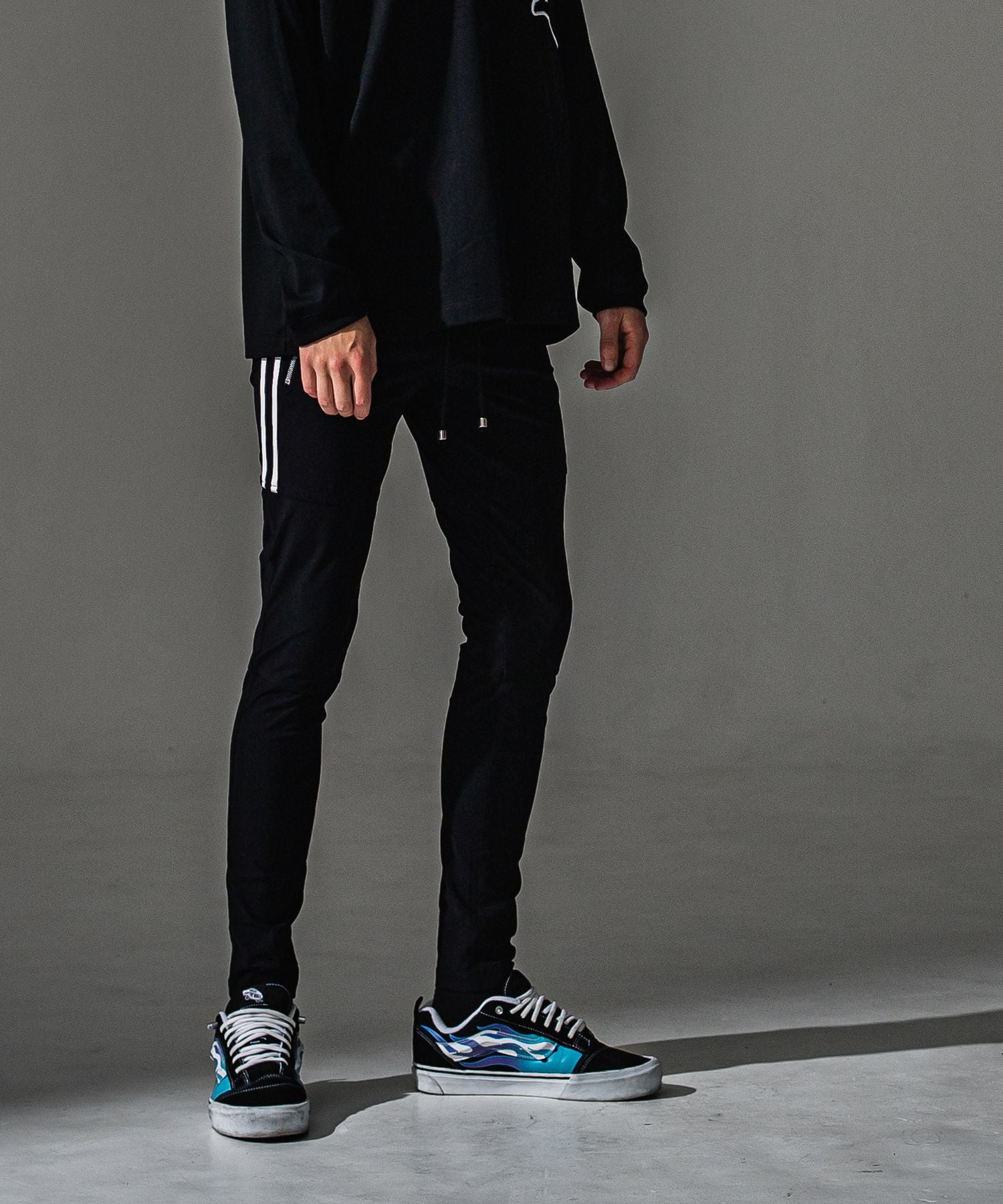RESOUND CLOTHING リサウンドクロージング Johnson LINE NYLON PT BASIC-ST-009 BKWH