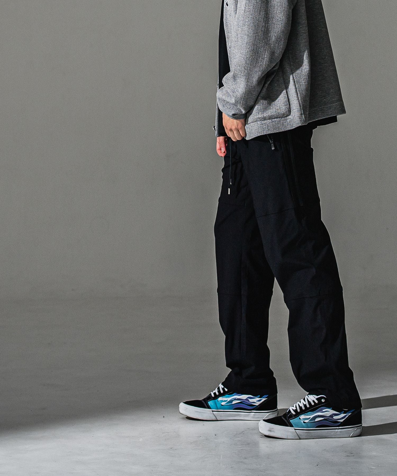 RESOUND CLOTHING リサウンドクロージング Johnson LINE WIDE PT BASIC-ST-009WT BKBK