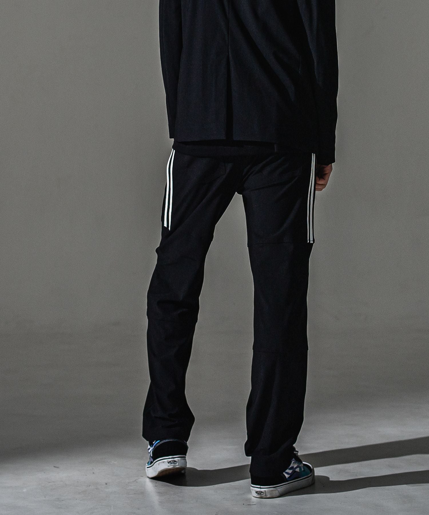 RESOUND CLOTHING リサウンドクロージング Johnson LINE WIDE PT BASIC-ST-009WT BKWH