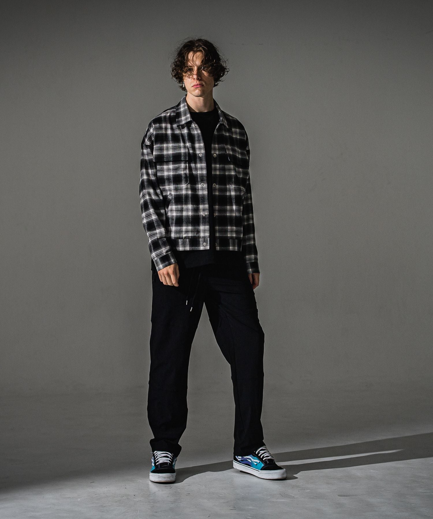 RESOUND CLOTHING リサウンドクロージング Johnson LINE WIDE PT BASIC-ST-009WT BKBK