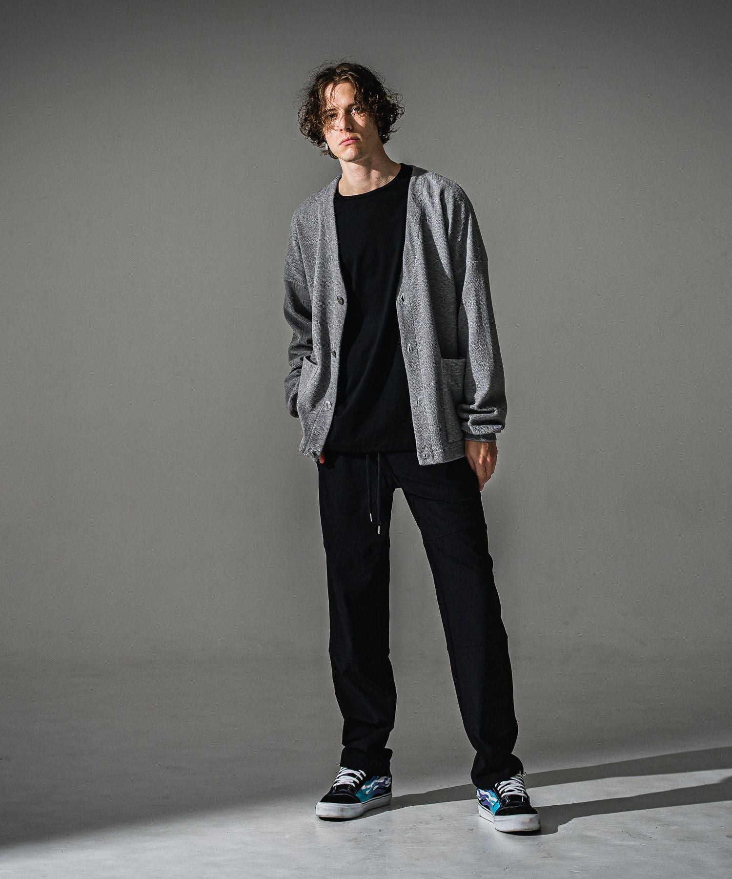 RESOUND CLOTHING リサウンドクロージング Johnson LINE WIDE PT BASIC-ST-009WT BKBK