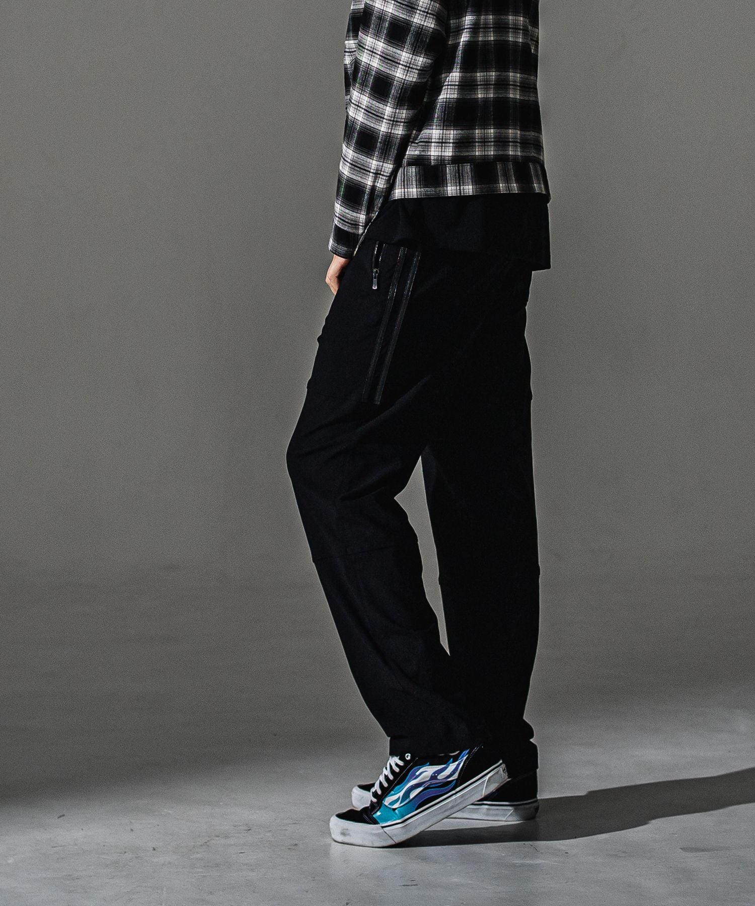 RESOUND CLOTHING リサウンドクロージング Johnson LINE WIDE PT BASIC-ST-009WT BKBK