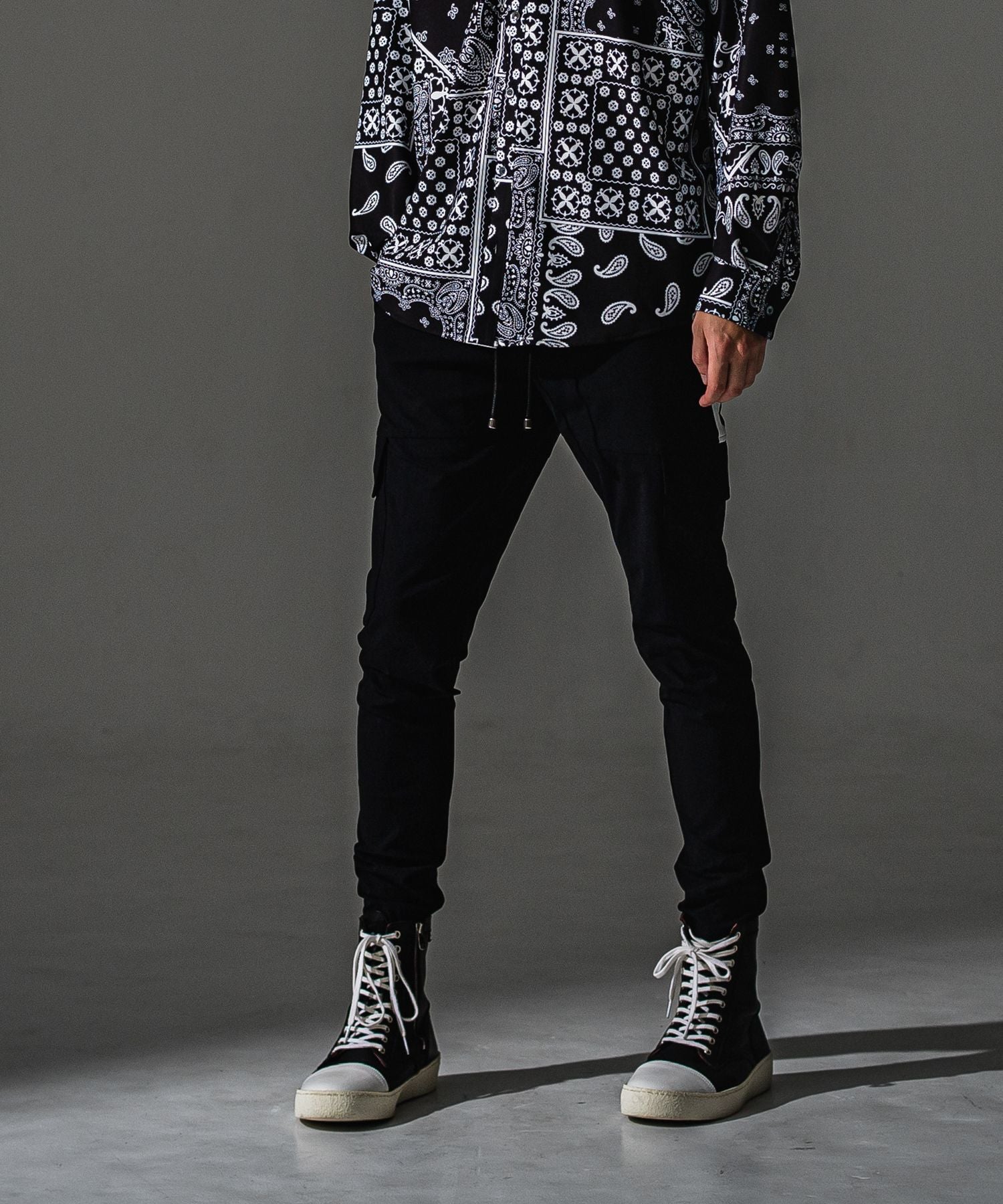 RESOUND CLOTHING リサウンドクロージング Darrell cargo PT BASIC-ST-010 BLACK
