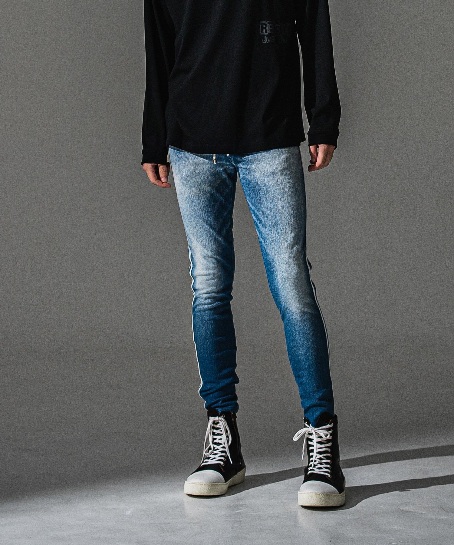 RESOUND CLOTHING リサウンドクロージング EX denim jersey BLINDLINE PT RC41-ST-008D LIND