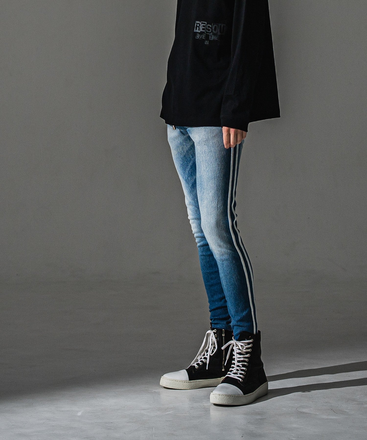 RESOUND CLOTHING リサウンドクロージング EX denim jersey BLINDLINE PT RC41-ST-008D LIND