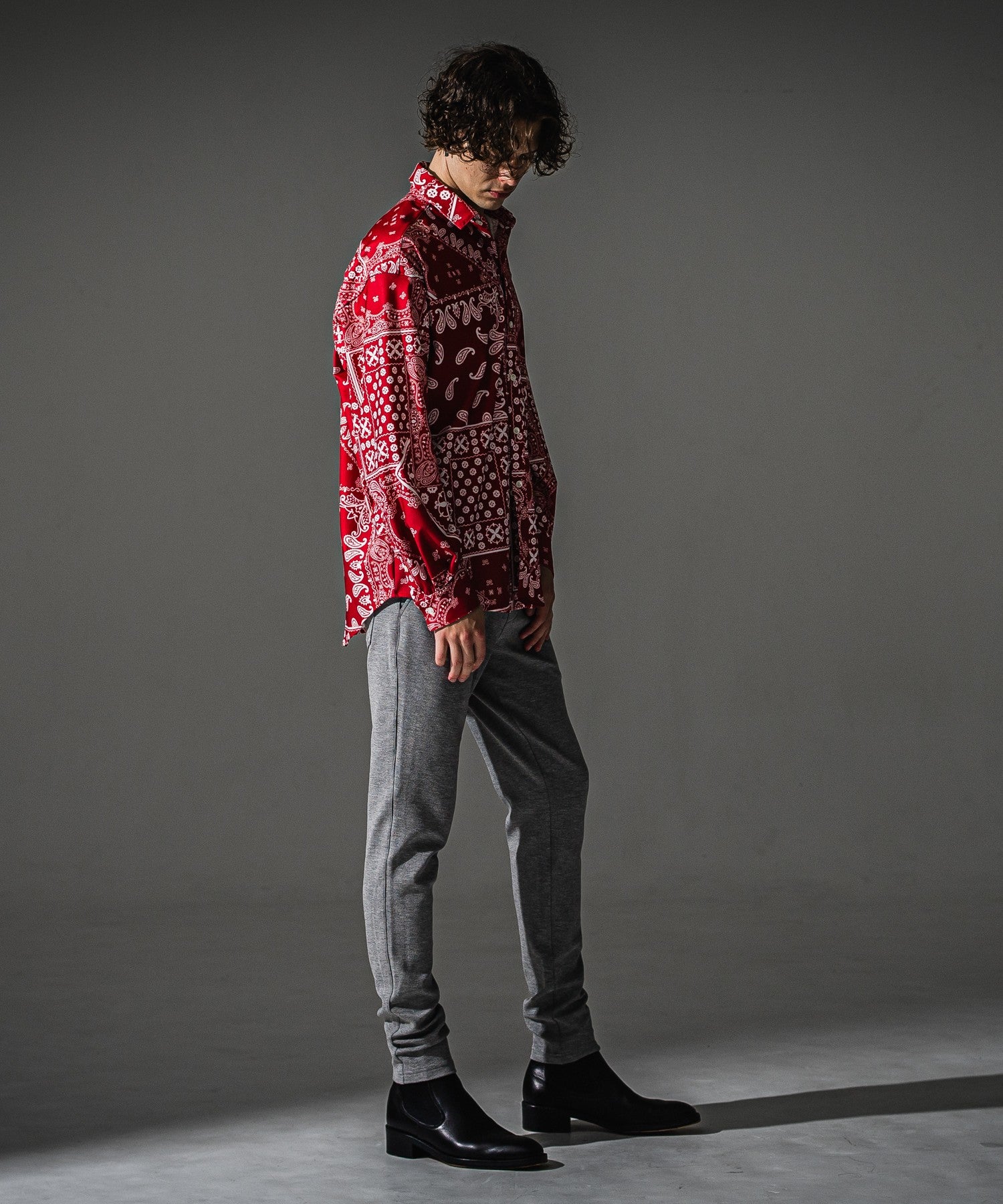 RESOUND CLOTHING リサウンドクロージング CHRIS EASY blister TUCK PANTS RC41-ST-016T BGREY
