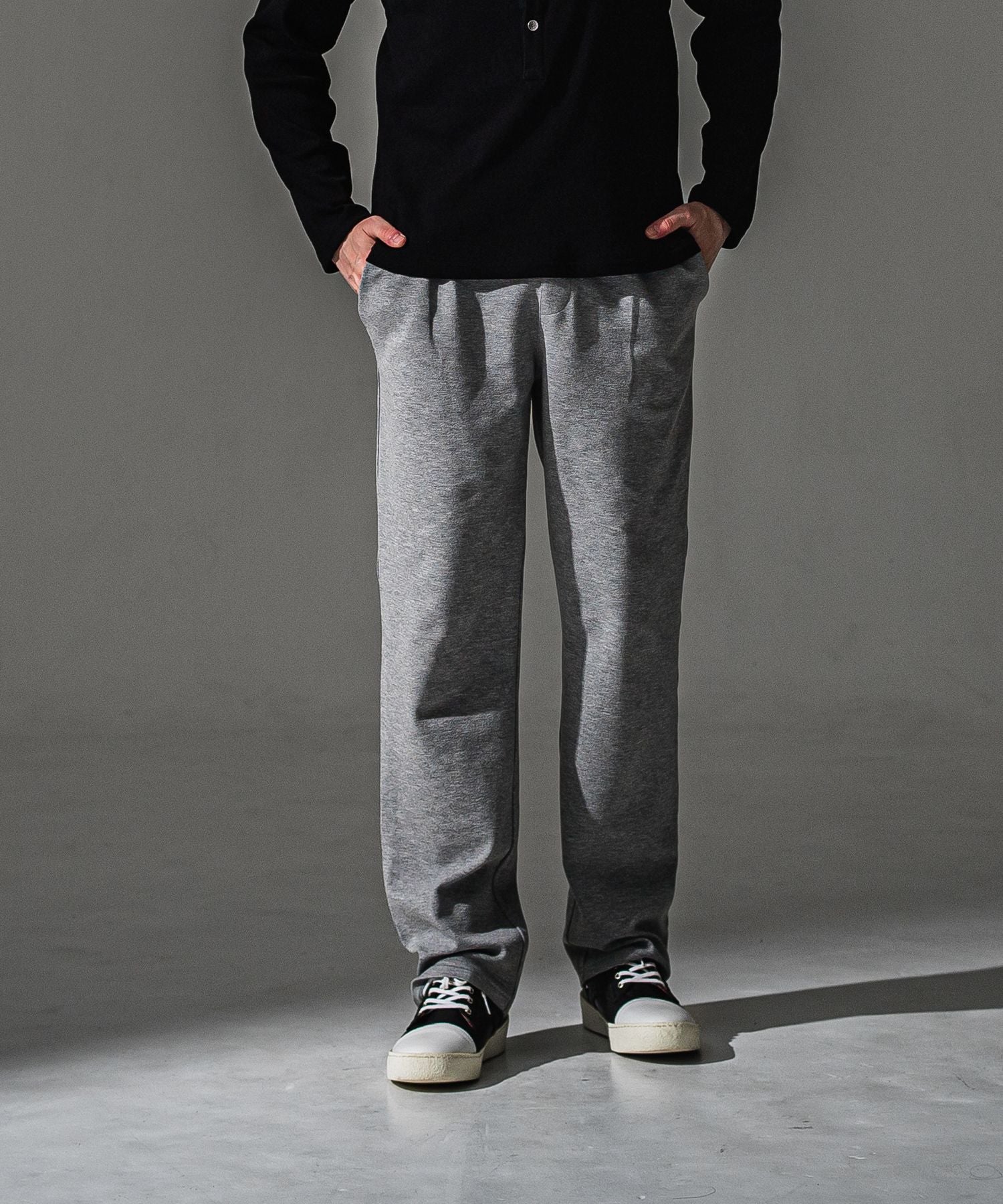 RESOUND CLOTHING リサウンドクロージング CHRIS EASY WIDE TUCK PANTS RC41-ST-016WT BGREY