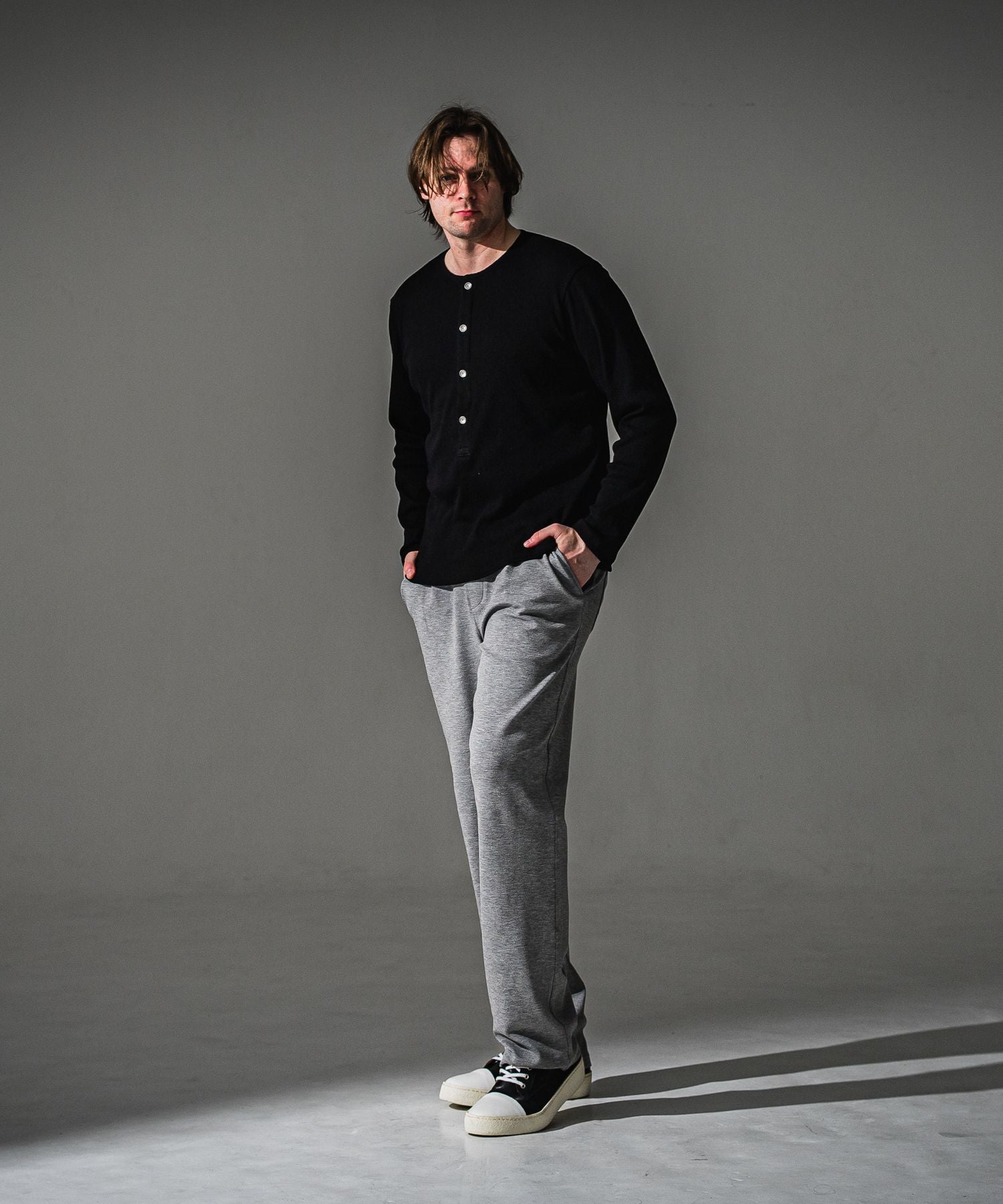 RESOUND CLOTHING リサウンドクロージング CHRIS EASY WIDE TUCK PANTS RC41-ST-016WT BGREY