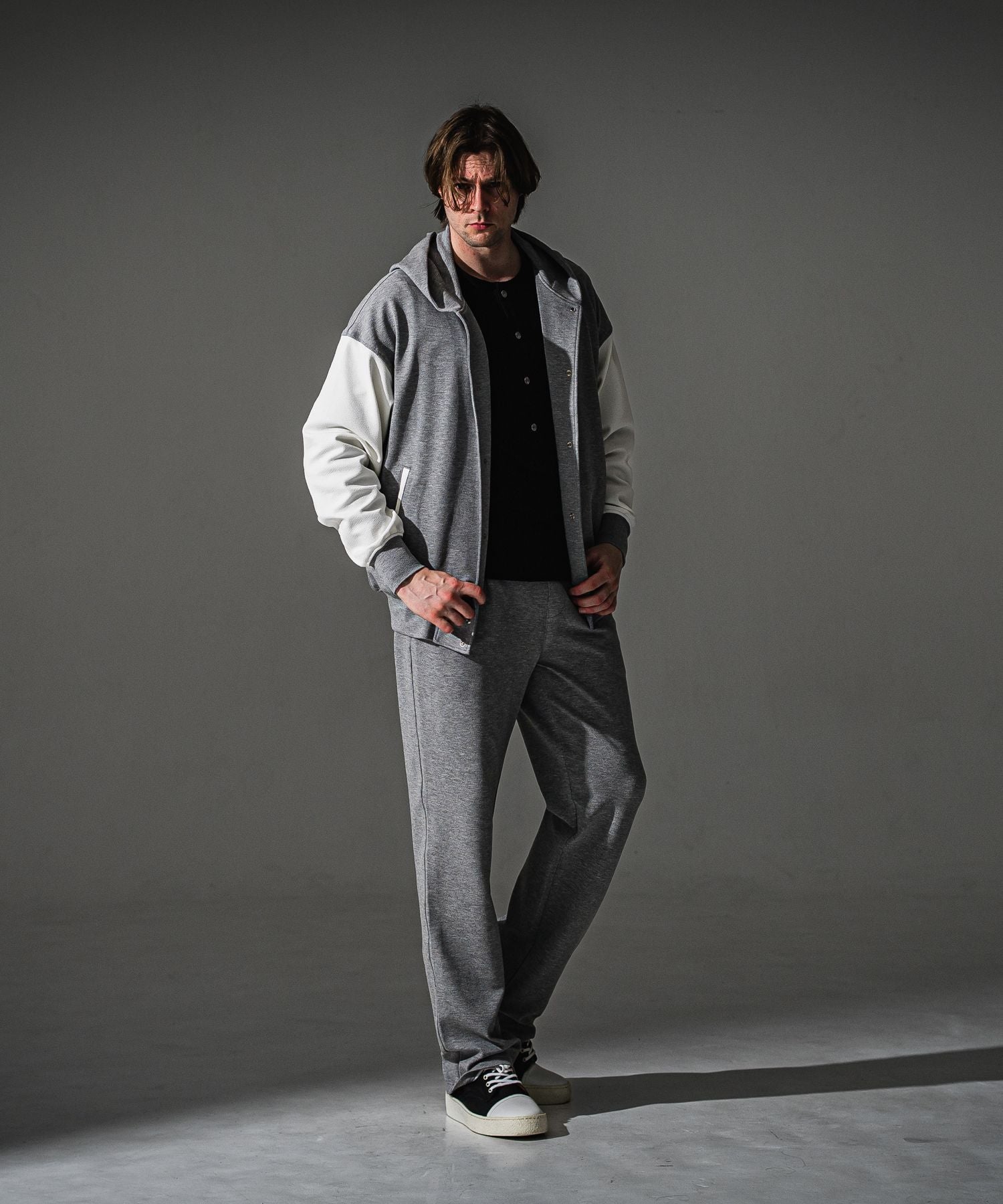 RESOUND CLOTHING リサウンドクロージング CHRIS EASY WIDE TUCK PANTS RC41-ST-016WT BGREY