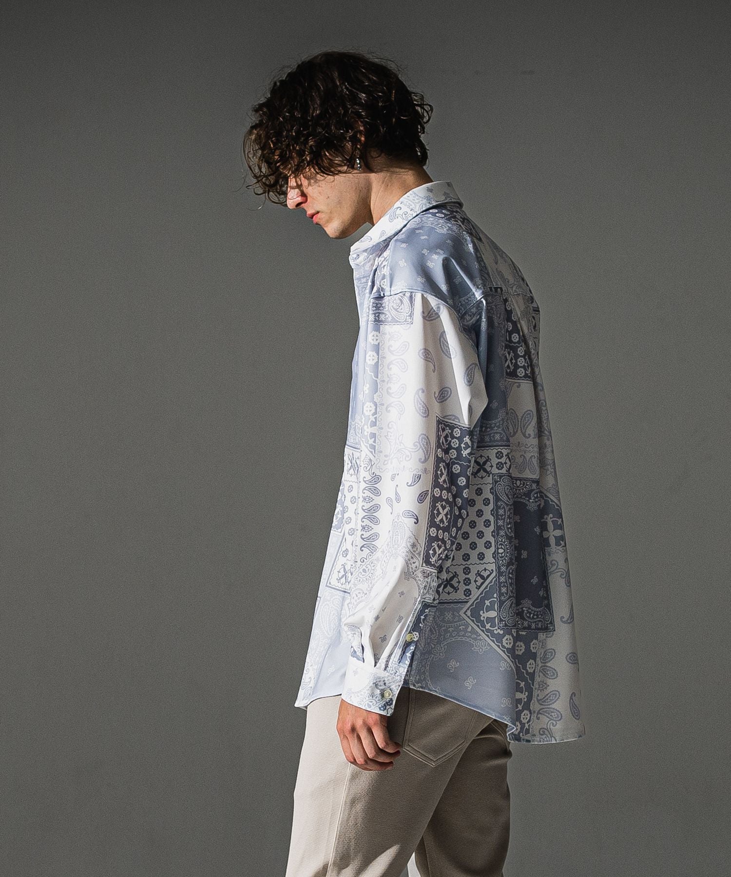 RESOUND CLOTHING リサウンドクロージング BANDANA JACKSHIRTS RC41-SH-002 WHBANDANA