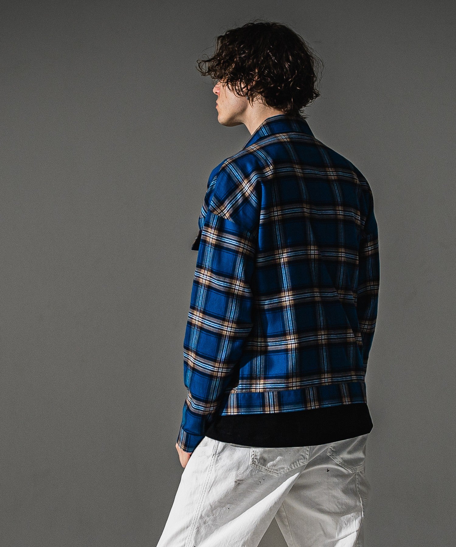 RESOUND CLOTHING リサウンドクロージング check shirt JK RC41-SH-003 BLUE