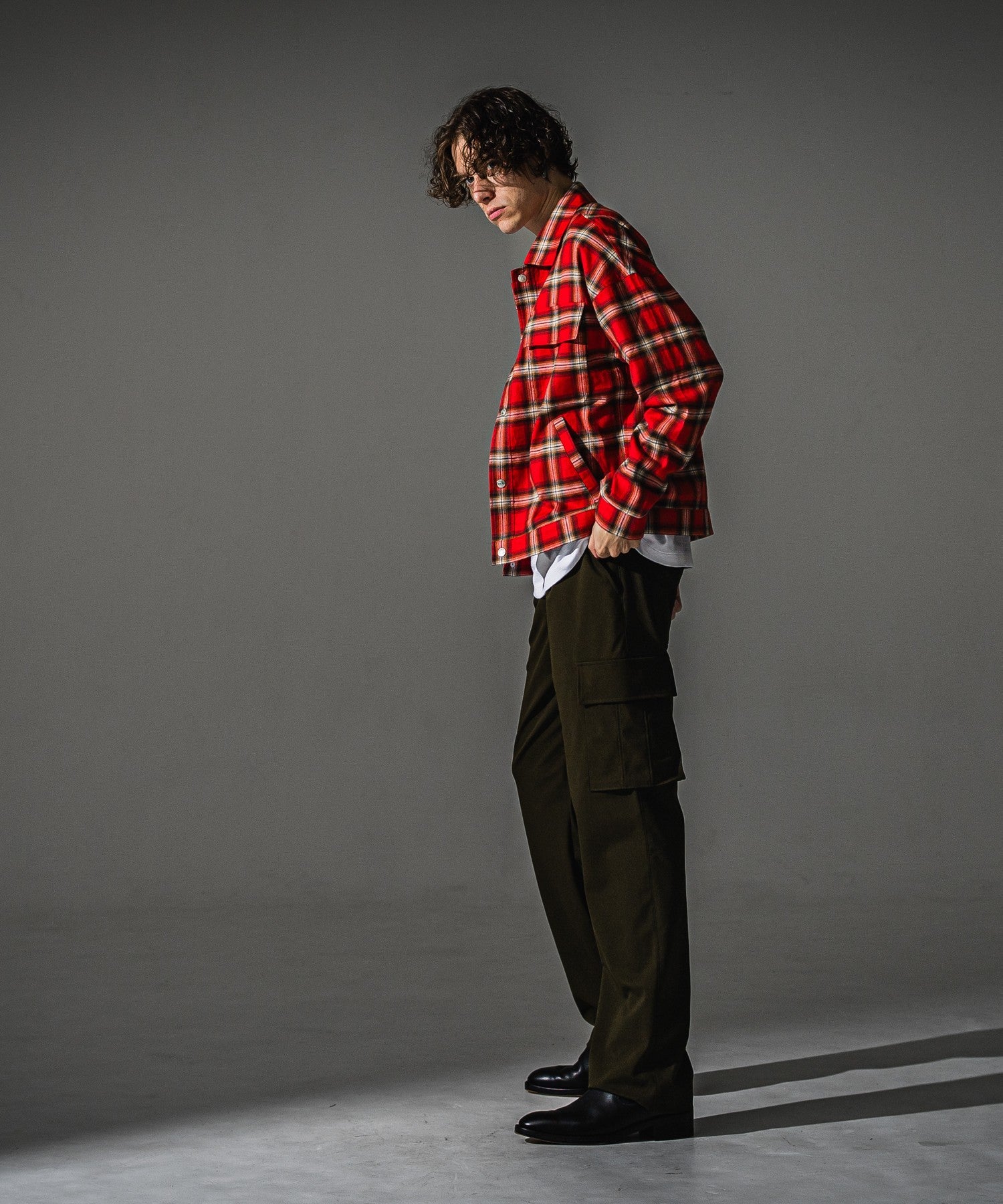 RESOUND CLOTHING リサウンドクロージング check shirt JK RC41-SH-003 RED