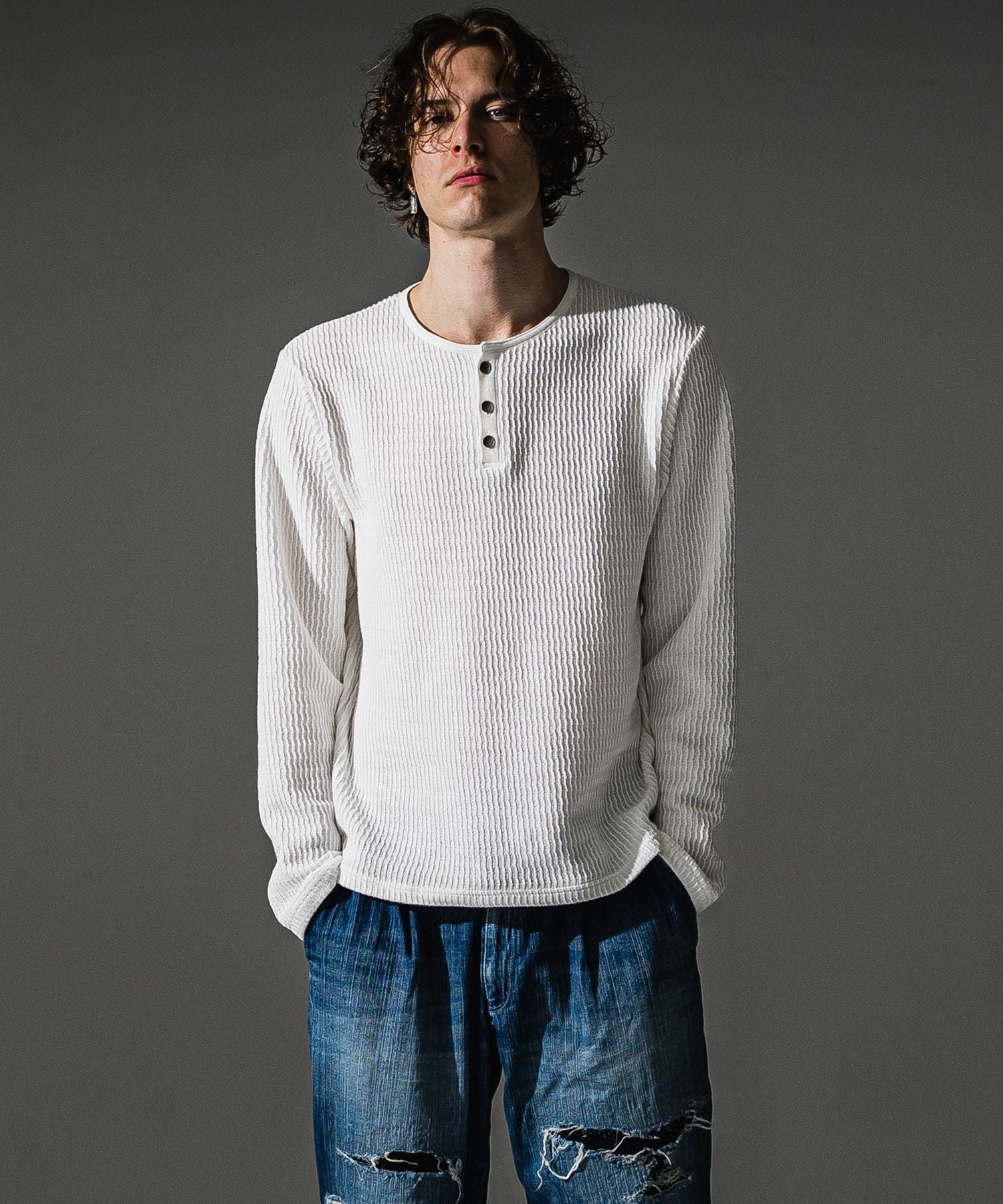RESOUND CLOTHING リサウンドクロージング KNT HENRY RC41-C-001 WHITE