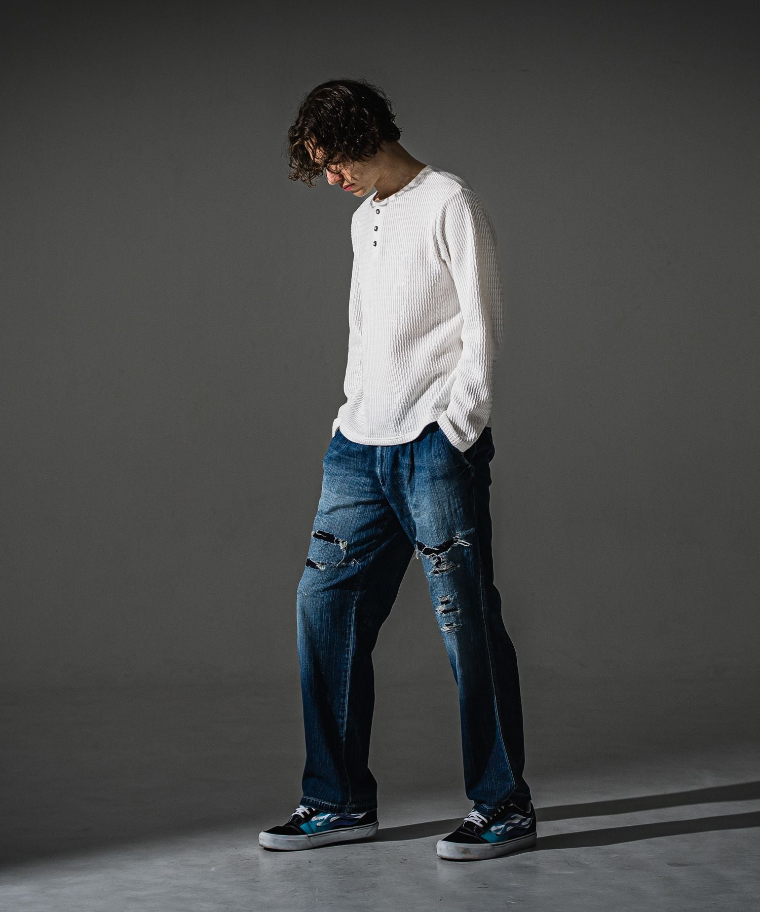 RESOUND CLOTHING リサウンドクロージング KNT HENRY RC41-C-001 WHITE