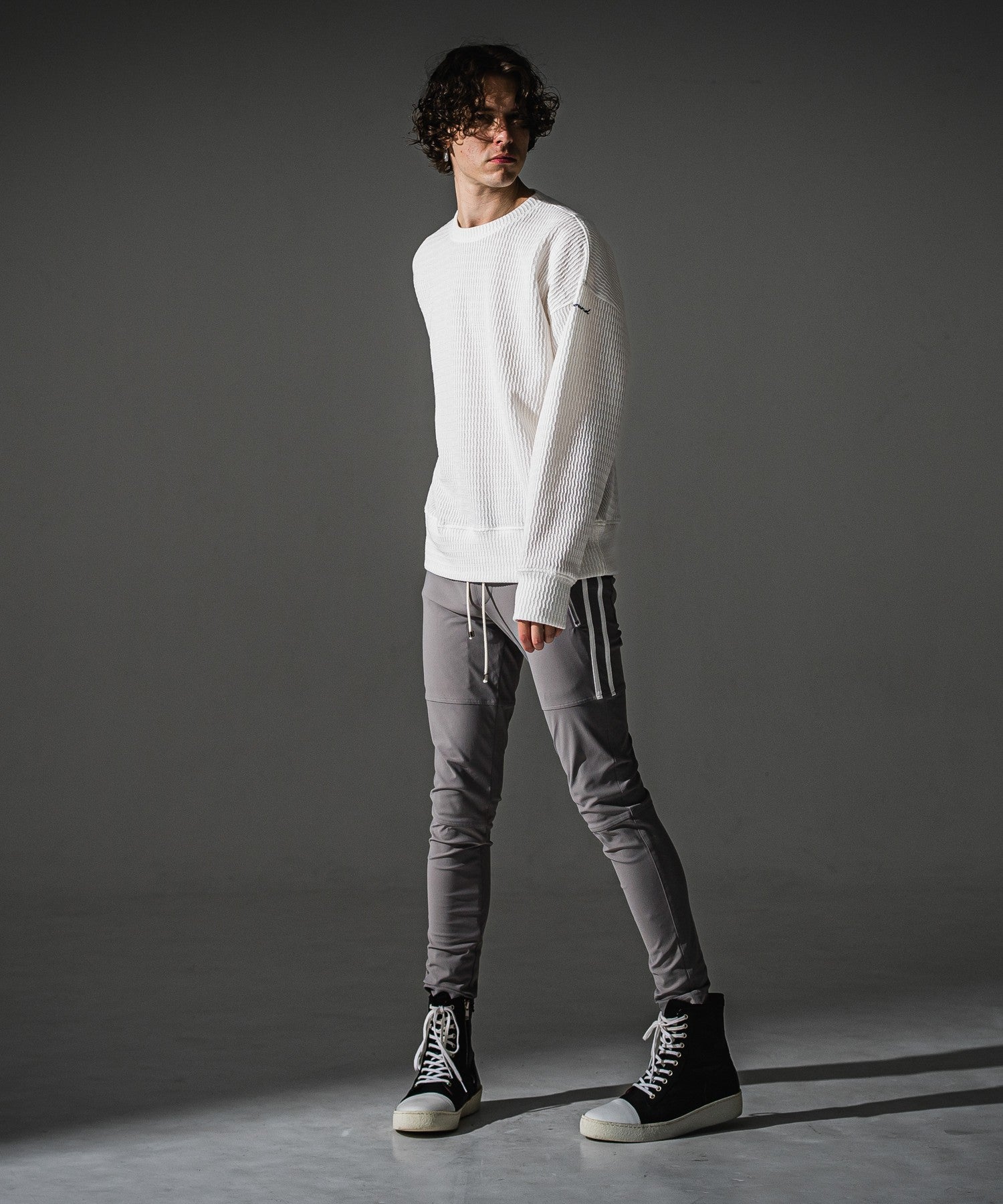 RESOUND CLOTHING リサウンドクロージング knt l loose trainer RC41-C-002 WHITE