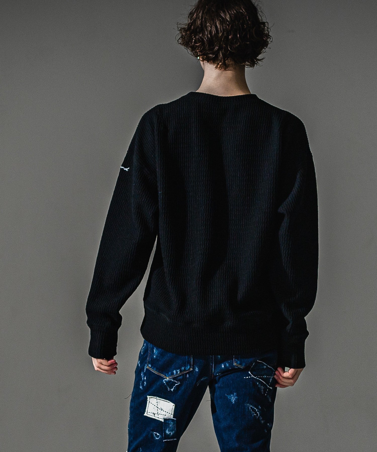 RESOUND CLOTHING リサウンドクロージング knt l loose trainer RC41-C-002 BLACK