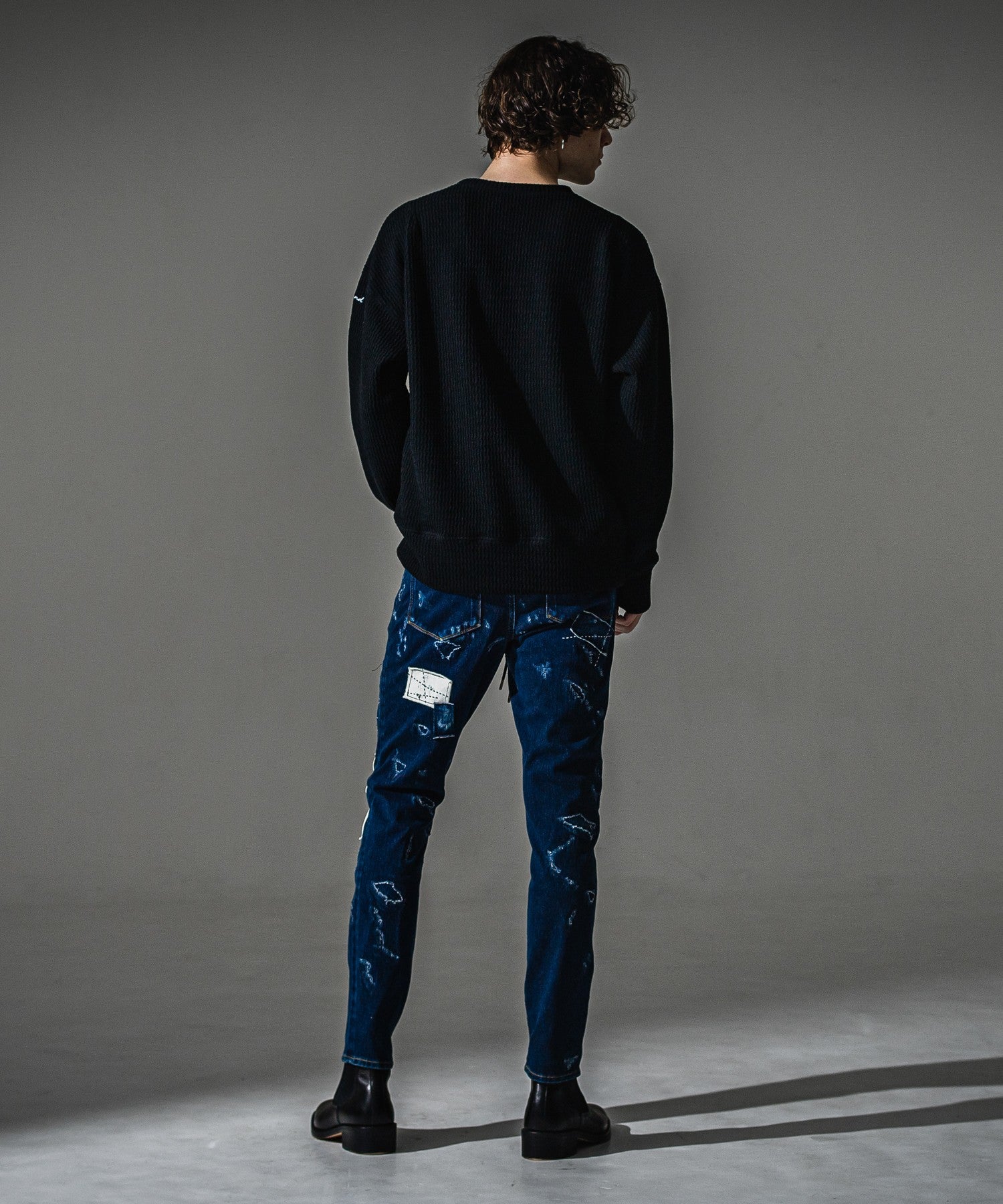 RESOUND CLOTHING リサウンドクロージング knt l loose trainer RC41-C-002 BLACK