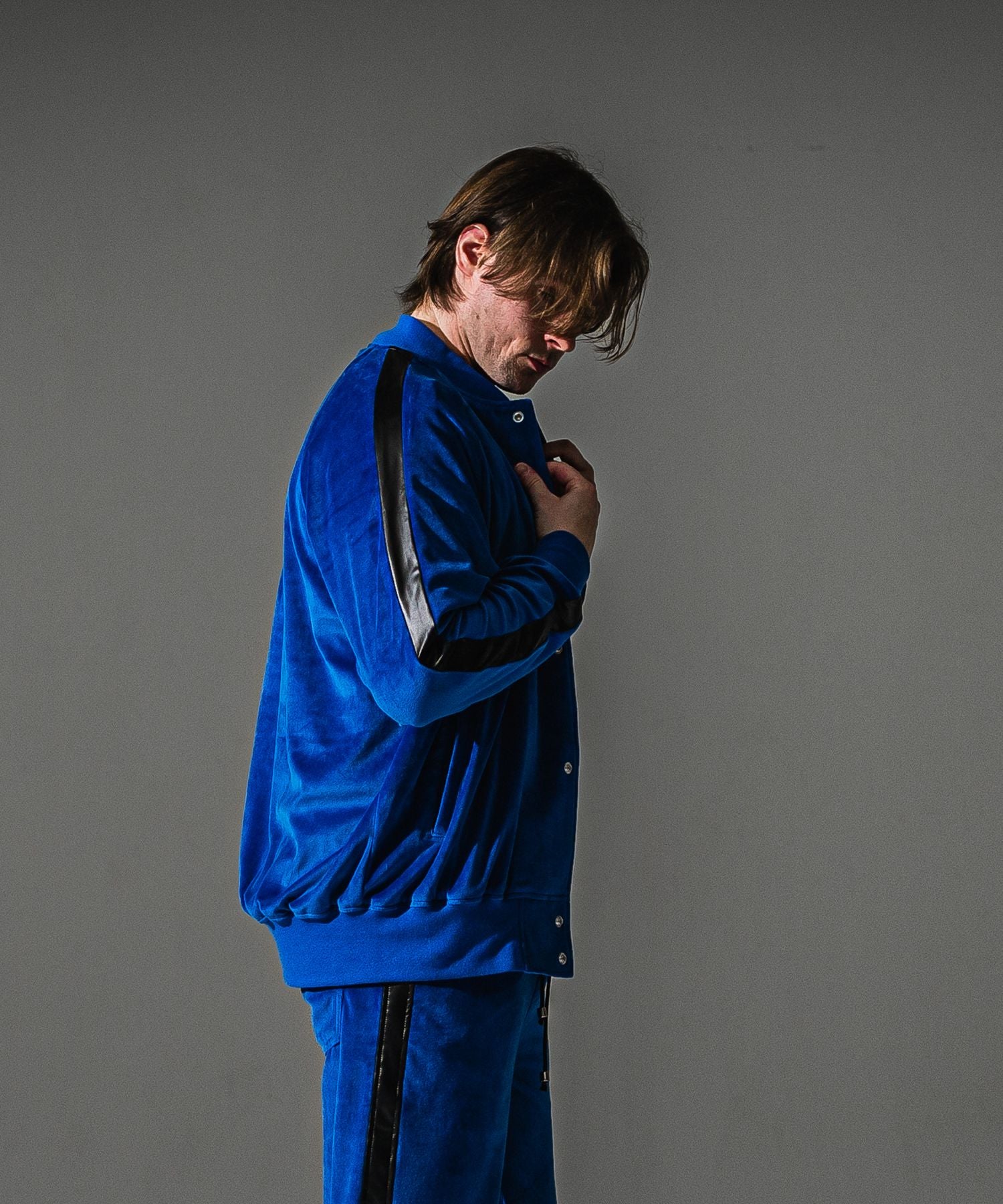 RESOUND CLOTHING リサウンドクロージング VELOUR Varsity RC41-C-005 BLUE