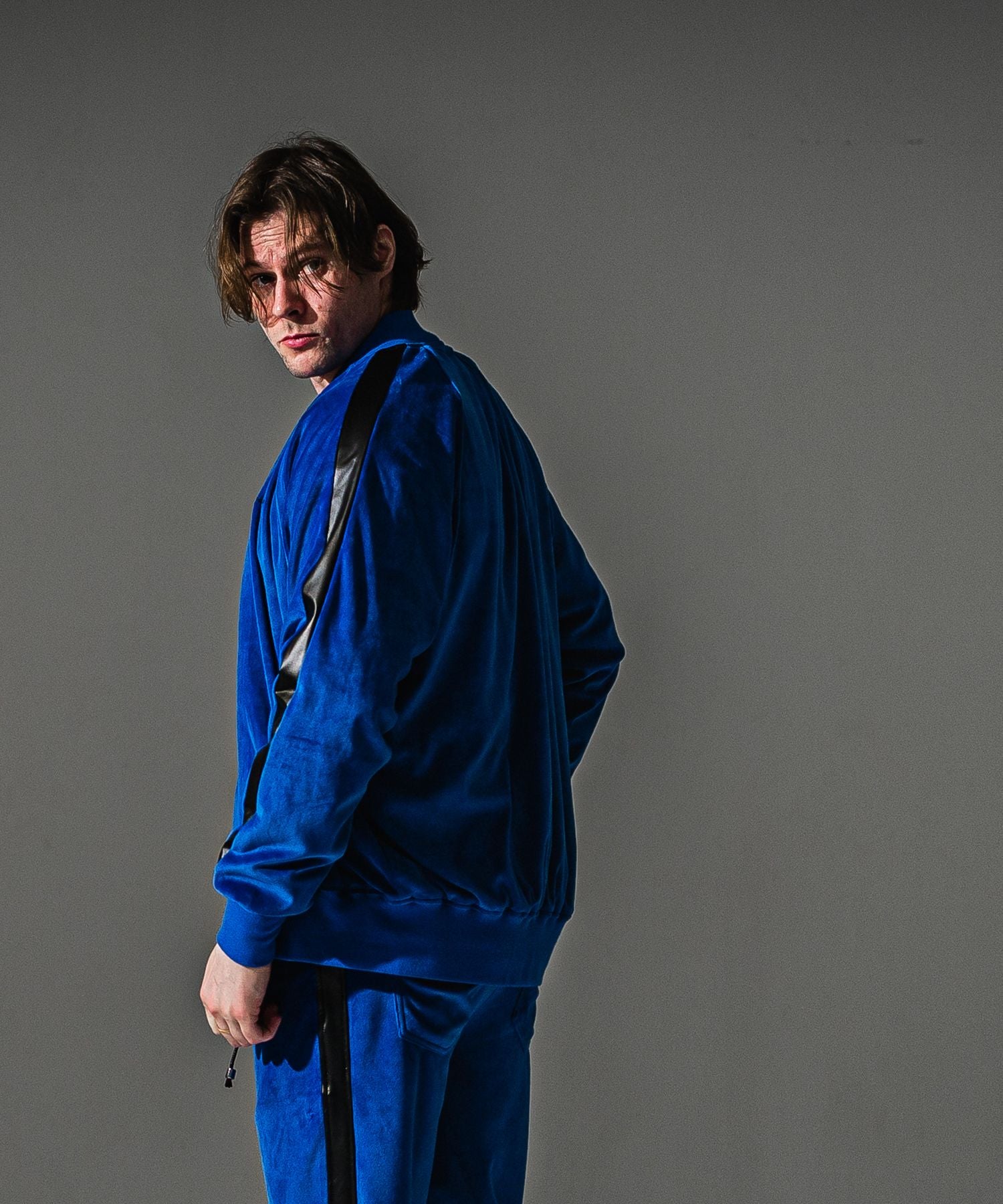RESOUND CLOTHING リサウンドクロージング VELOUR Varsity RC41-C-005 BLUE