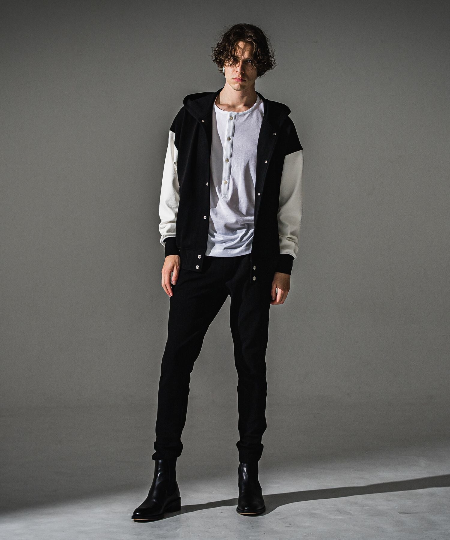 RESOUND CLOTHING リサウンドクロージング blister Varsity hoodie RC41-C-006 BKWH