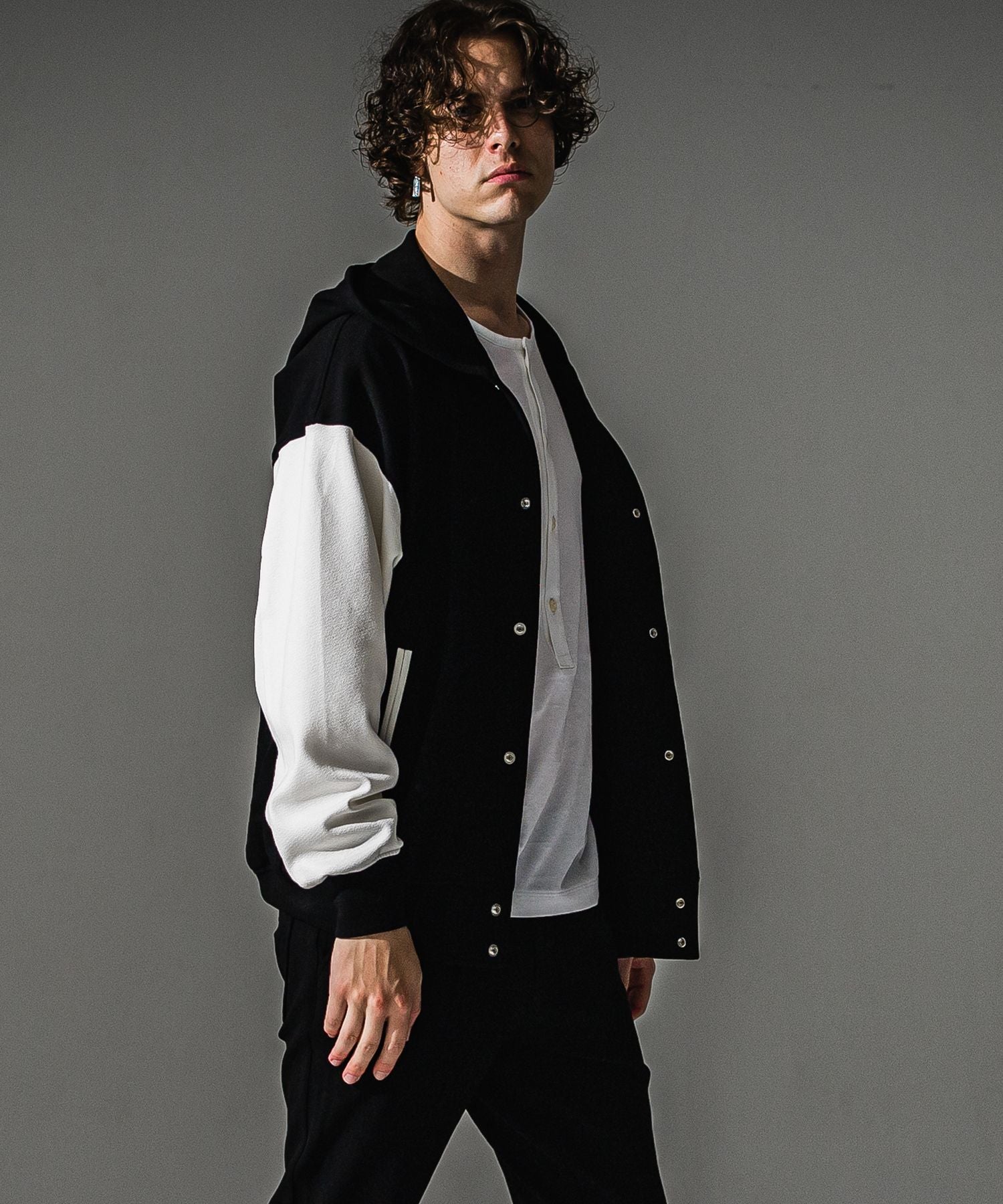 RESOUND CLOTHING リサウンドクロージング blister Varsity hoodie RC41-C-006 BKWH