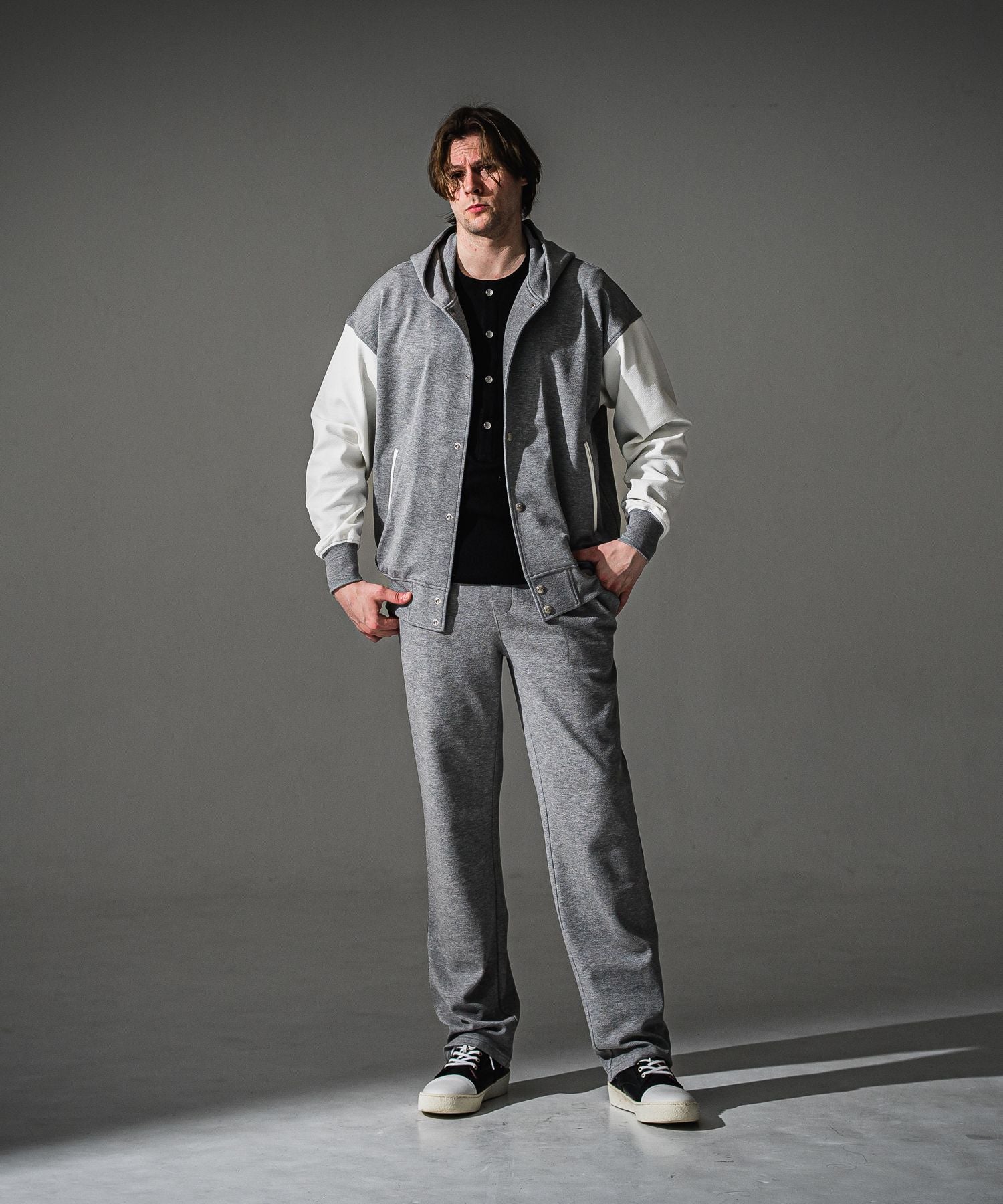 RESOUND CLOTHING リサウンドクロージング blister Varsity hoodie RC41-C-006 GREY