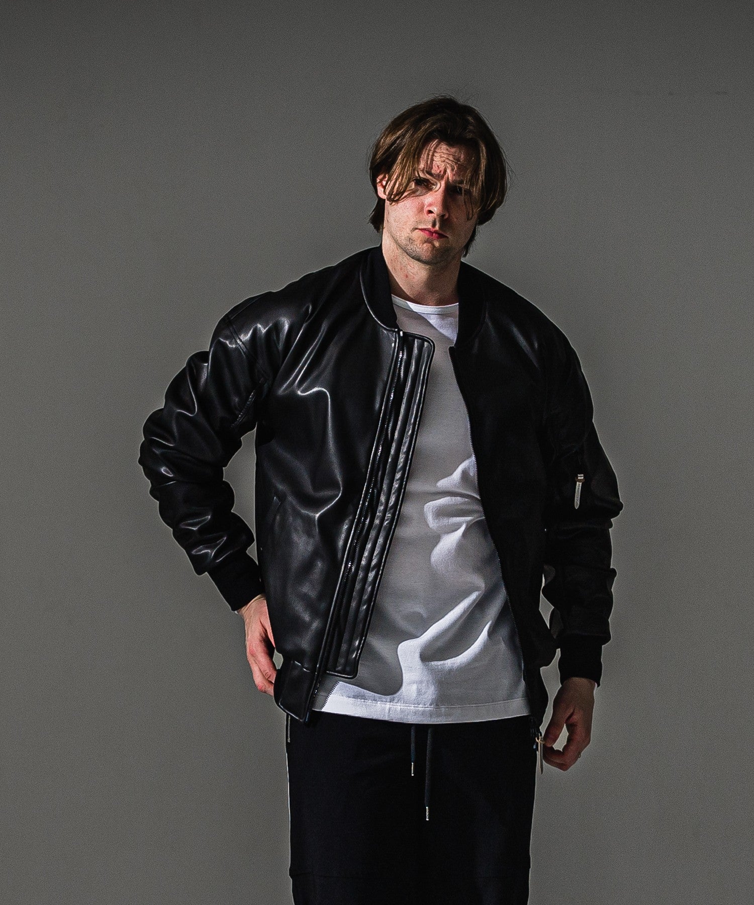RESOUND CLOTHING リサウンドクロージング David JACKET RC41-JK-003 BKLEATHER