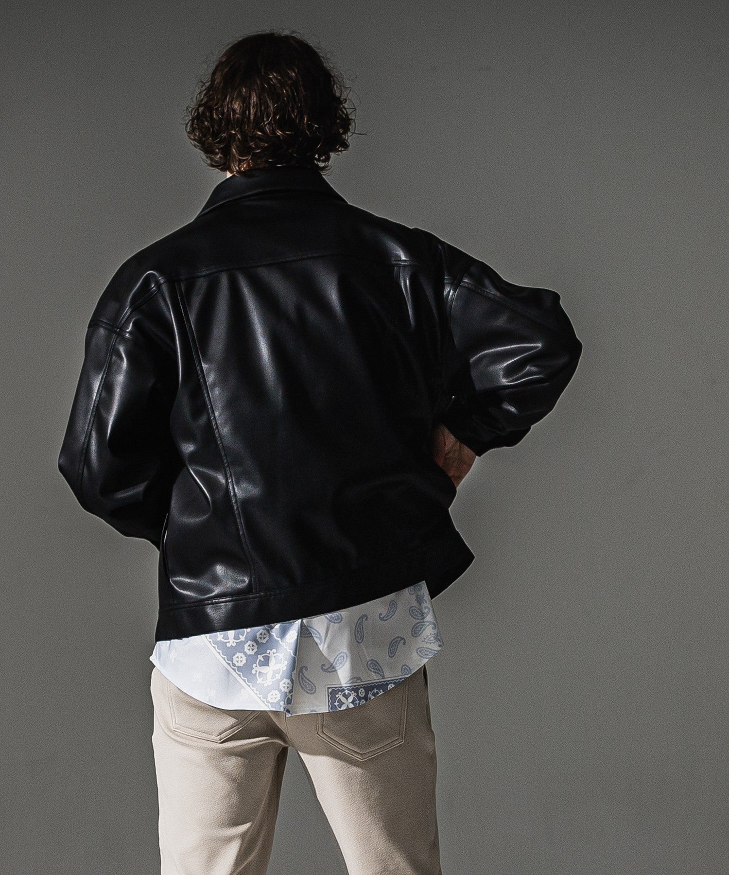RESOUND CLOTHING リサウンドクロージング LEATHER 2ND G RC41-JK-007 BLACK