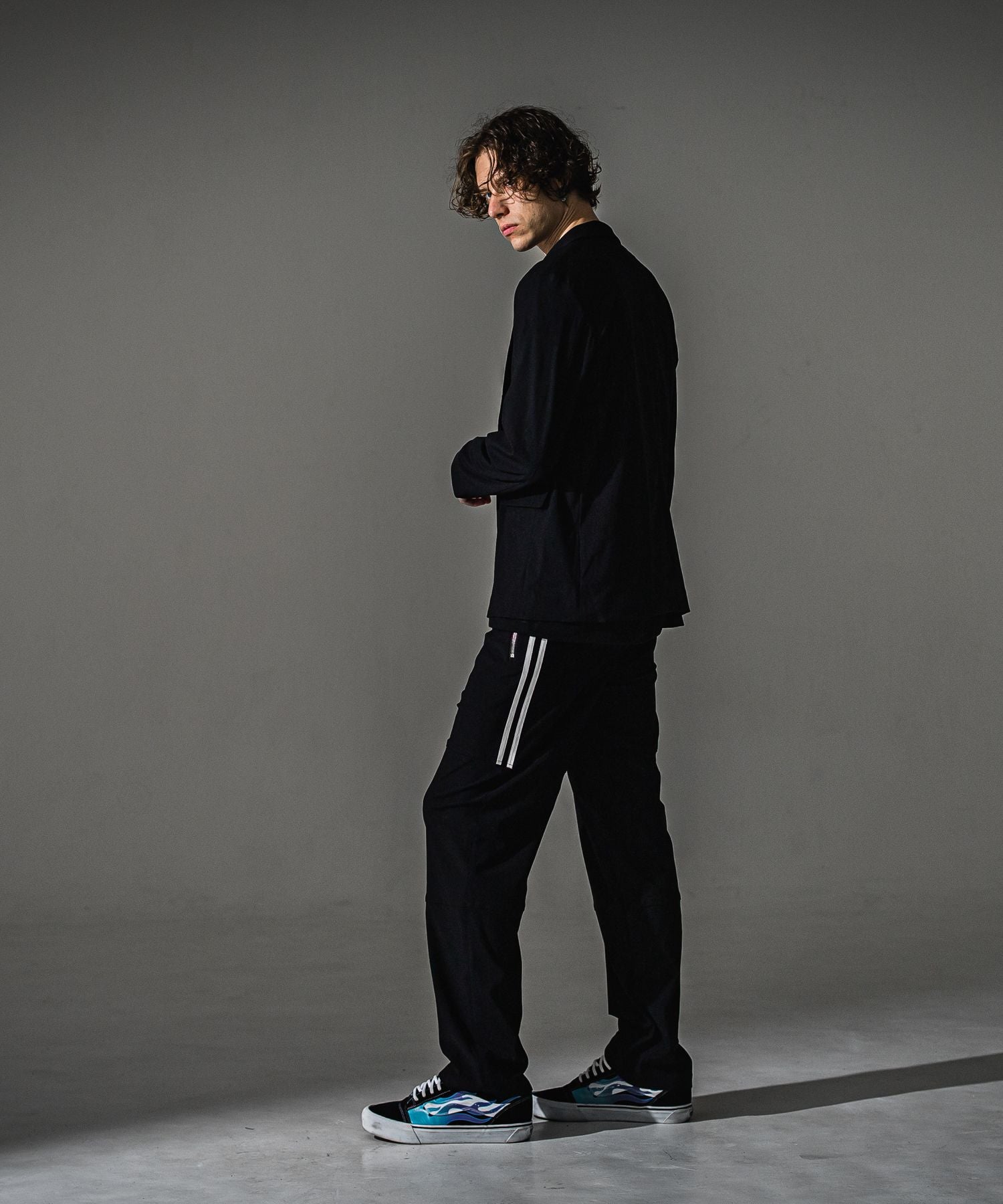 RESOUND CLOTHING リサウンドクロージング GARY loose JACKET RC41-JK-011 NYLONBK