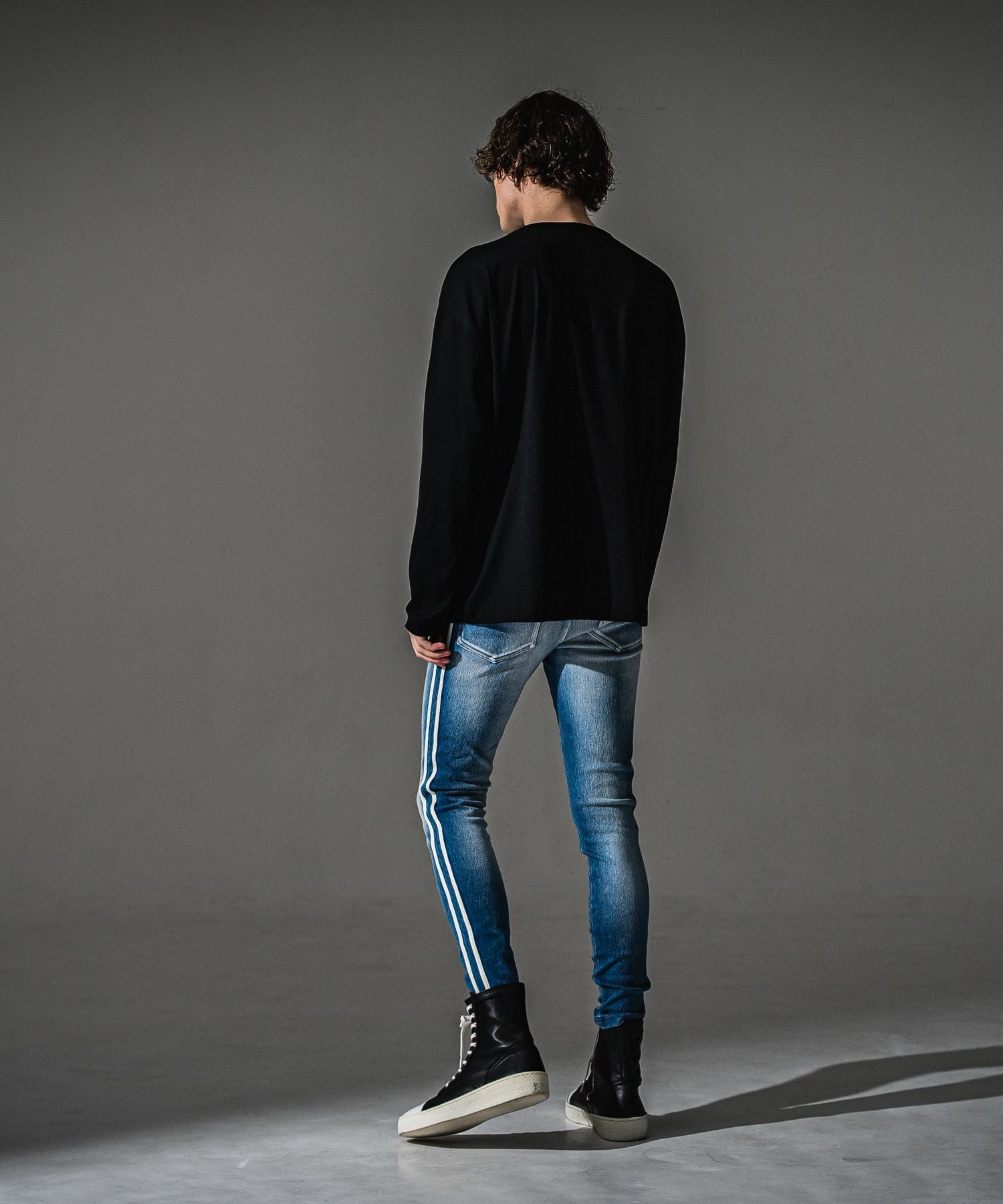 RESOUND CLOTHING リサウンドクロージング uk over longsleave Tee RC41-T-002 BLACK