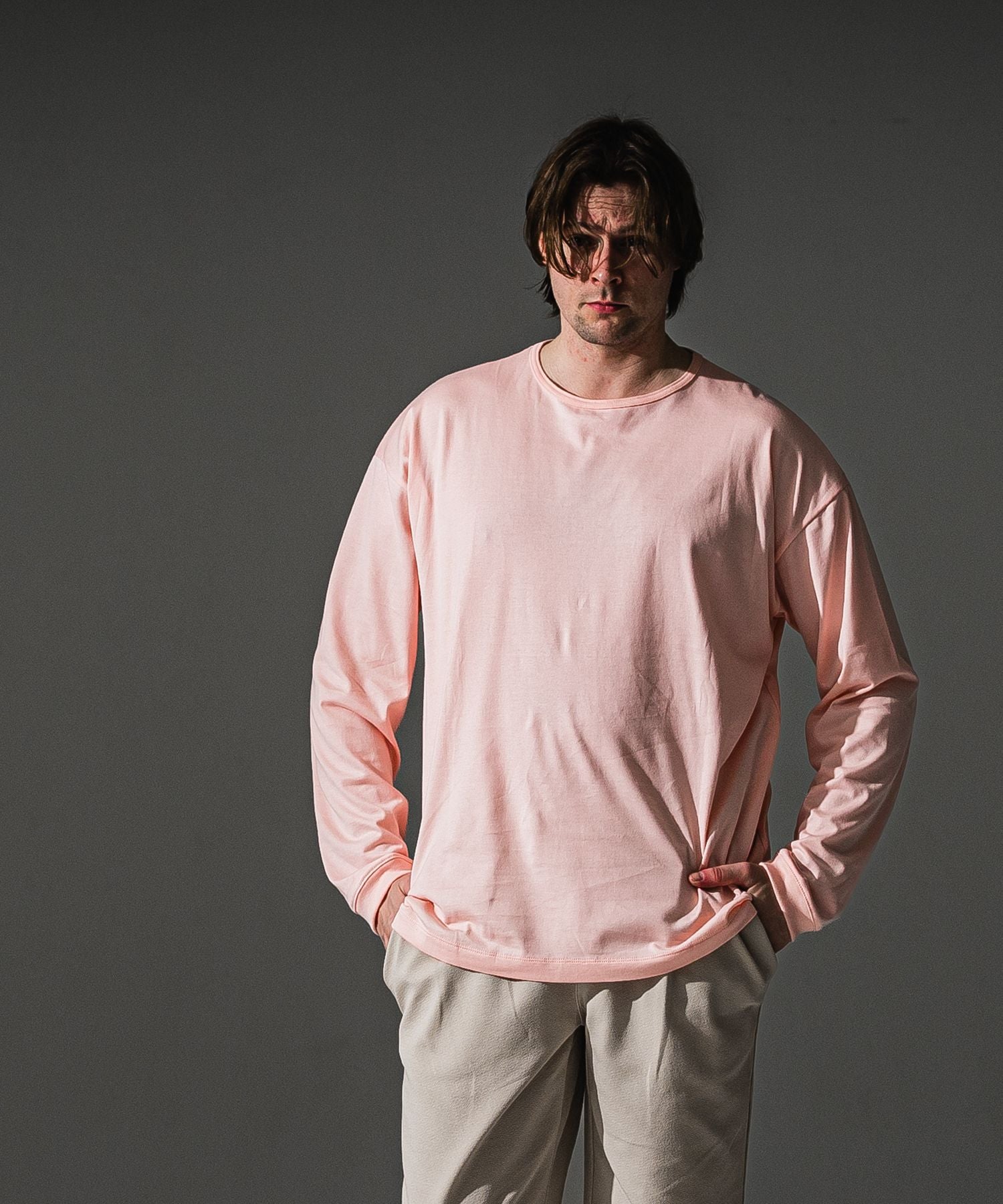 RESOUND CLOTHING リサウンドクロージング PIN ST RC over longsleave Tee RC41-T-003 PINK