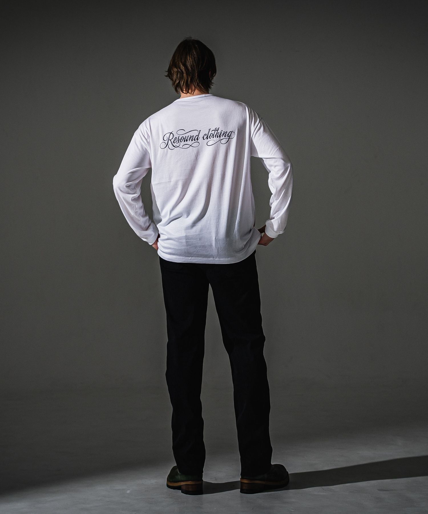 RESOUND CLOTHING リサウンドクロージング PIN ST RC over longsleave Tee RC41-T-003 WHITE