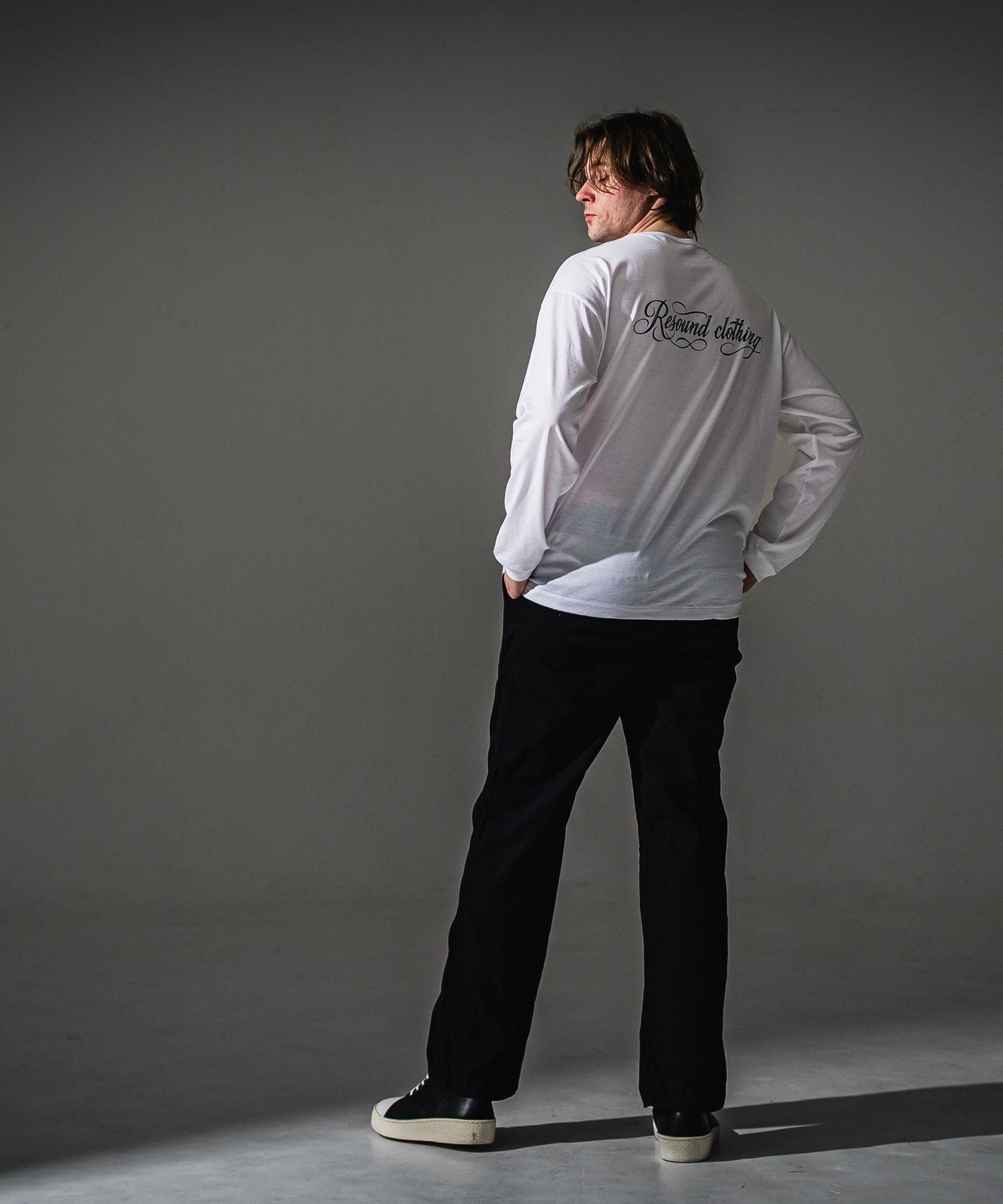RESOUND CLOTHING リサウンドクロージング PIN ST RC over longsleave Tee RC41-T-003 WHITE