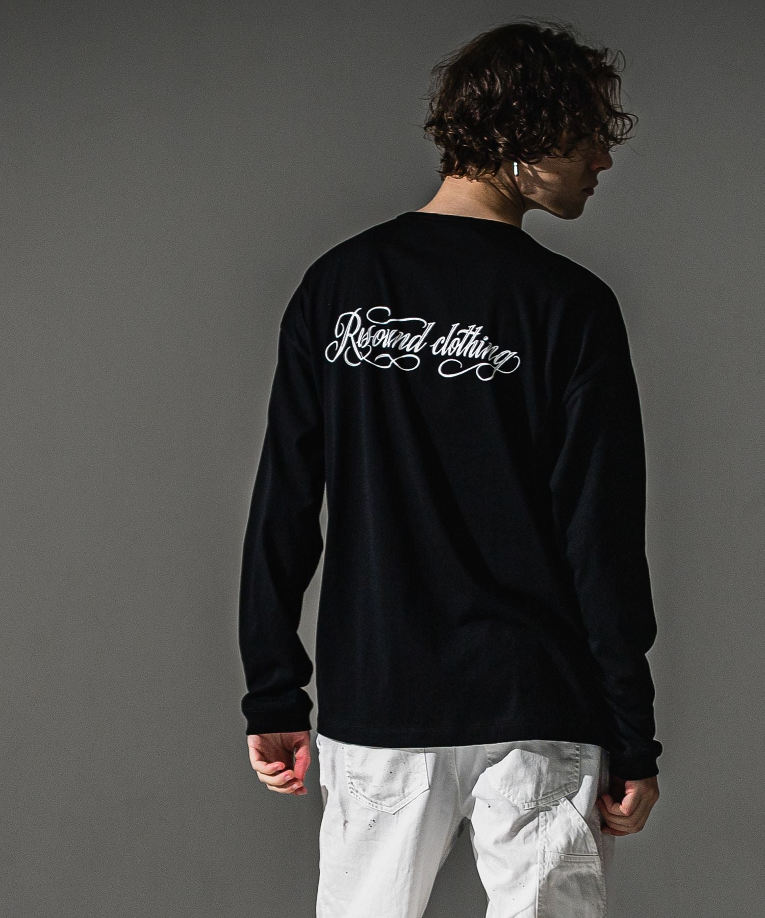 RESOUND CLOTHING リサウンドクロージング PIN ST RC over longsleave Tee RC41-T-003 BLACK