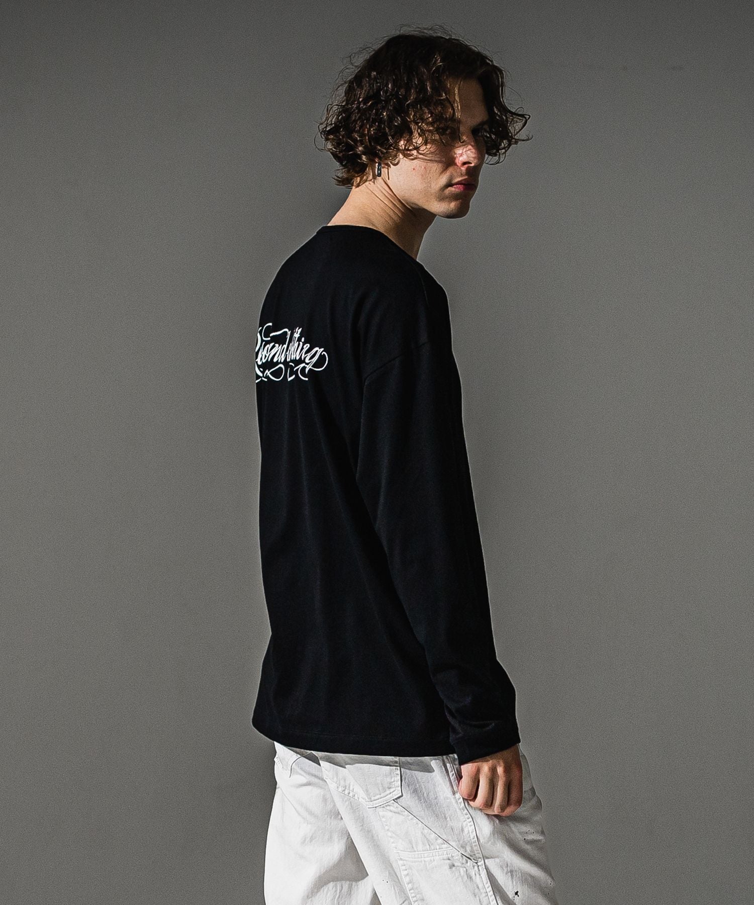 RESOUND CLOTHING リサウンドクロージング PIN ST RC over longsleave Tee RC41-T-003 BLACK