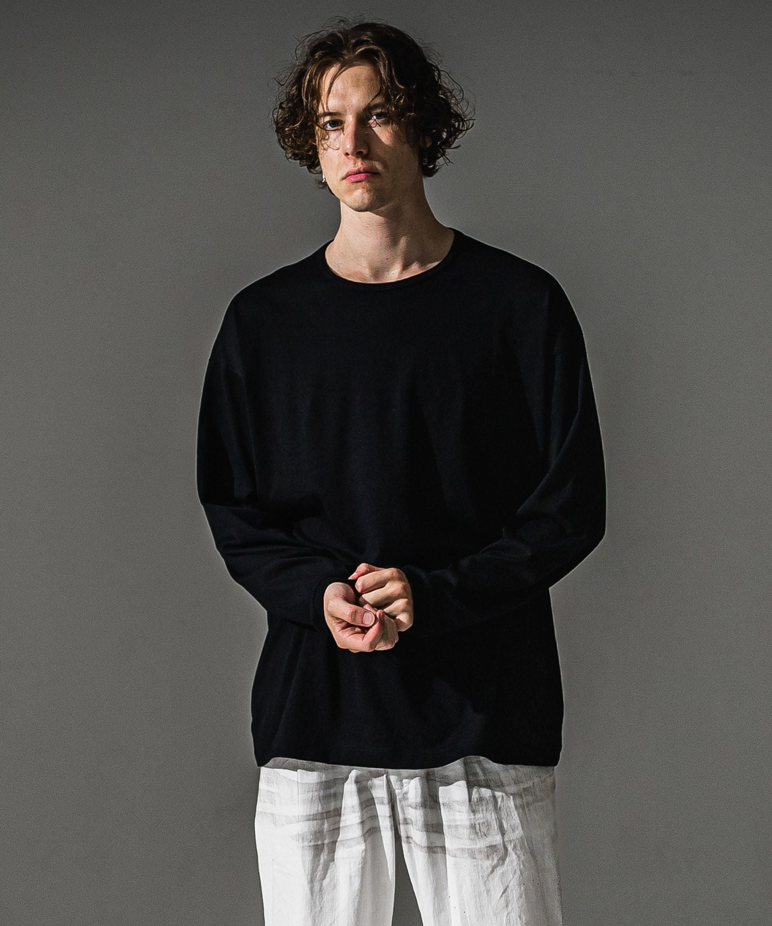 RESOUND CLOTHING リサウンドクロージング PIN ST RC over longsleave Tee RC41-T-003 BLACK