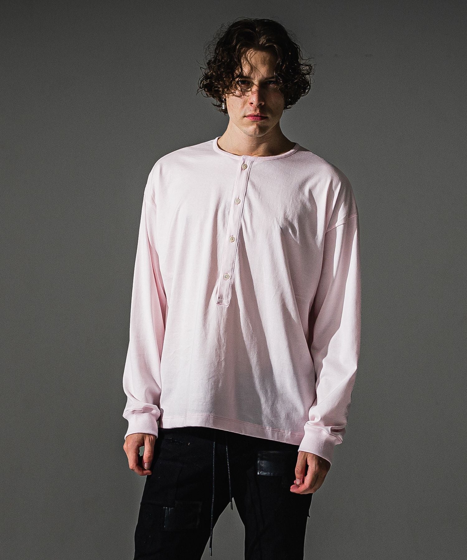 RESOUND CLOTHING リサウンドクロージング OVER HENRY LONGSLEAVE RC41-T-004 PINK