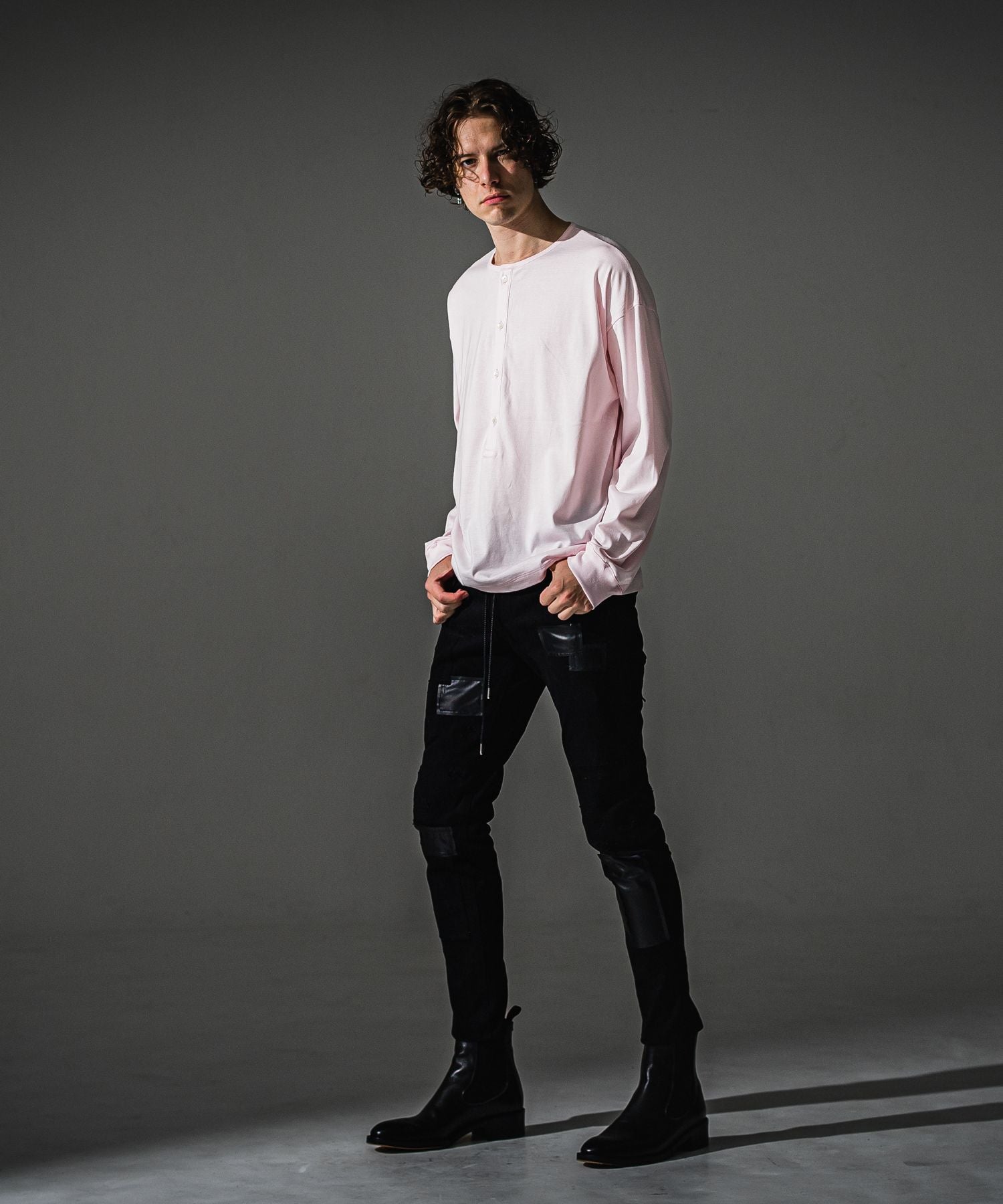 RESOUND CLOTHING リサウンドクロージング OVER HENRY LONGSLEAVE RC41-T-004 PINK